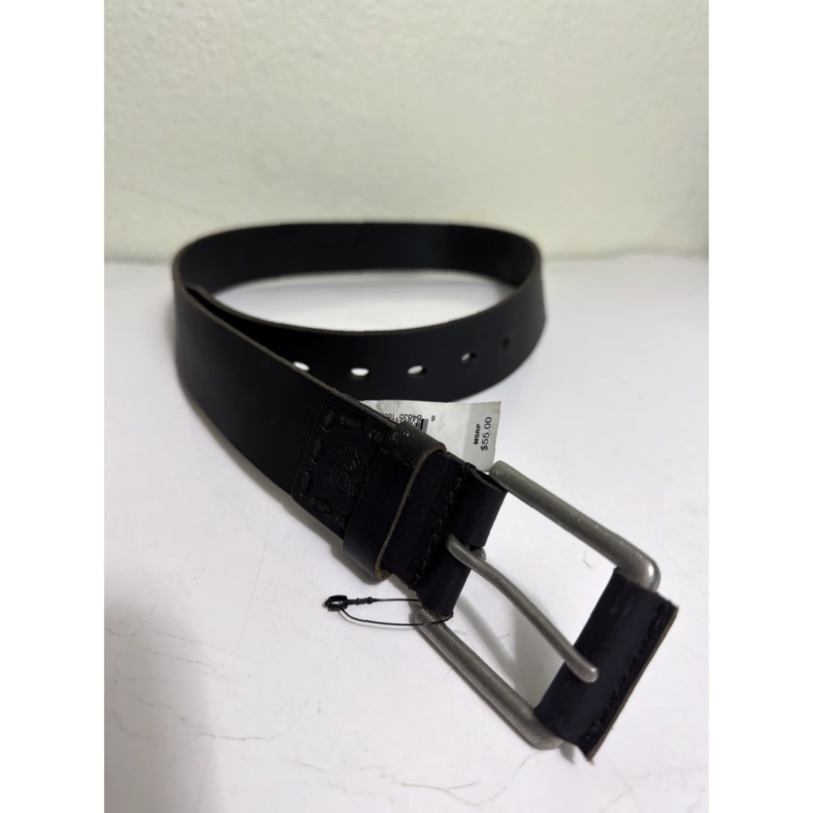 Timberland Timberland Belt Mens Size 32 Black Leather Belt Size 32 - 2 Thumbnail