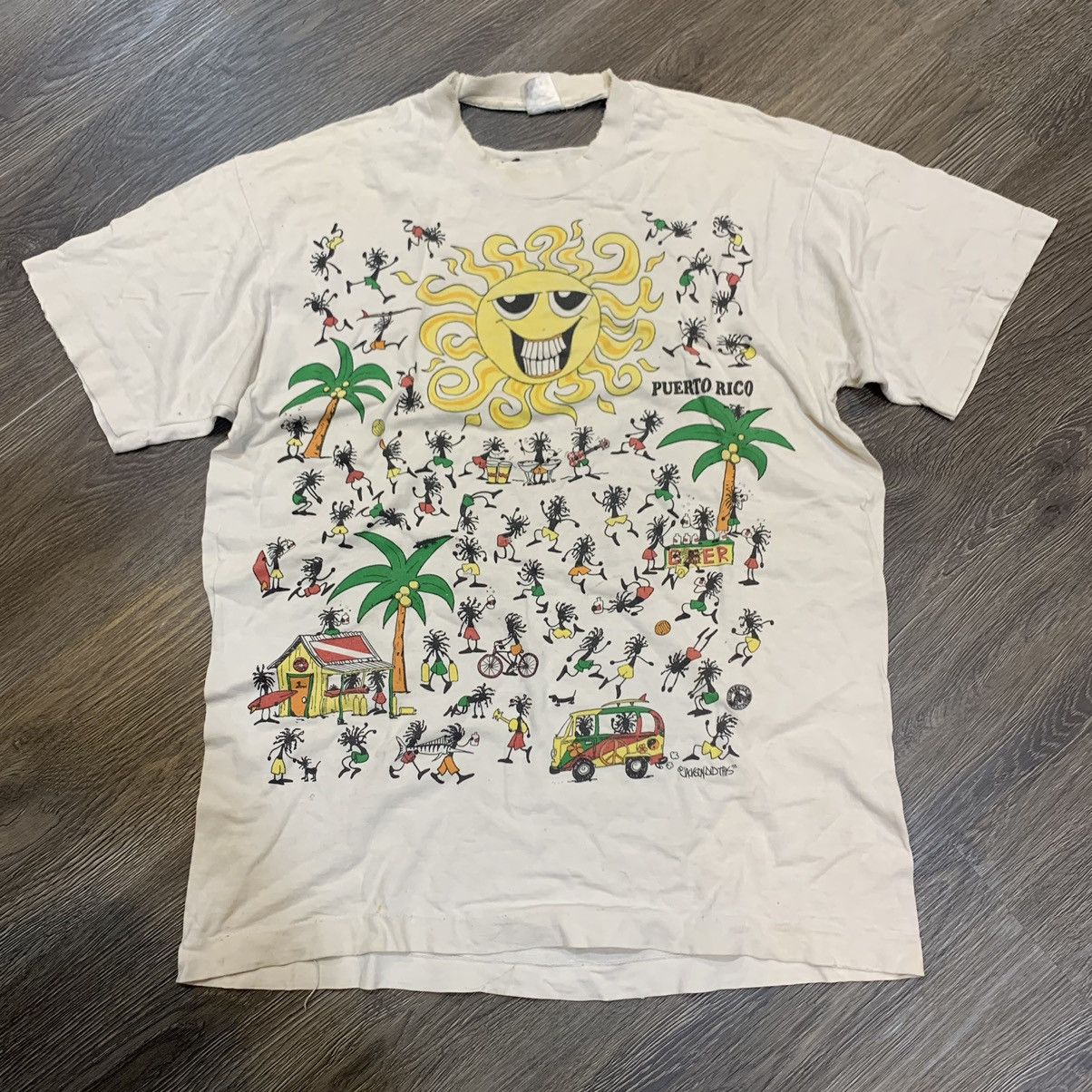 Vintage Vintage Jamaica Sun Summer Party Time Tee Size US L / EU 52-54 / 3 - 1 Thumbnail