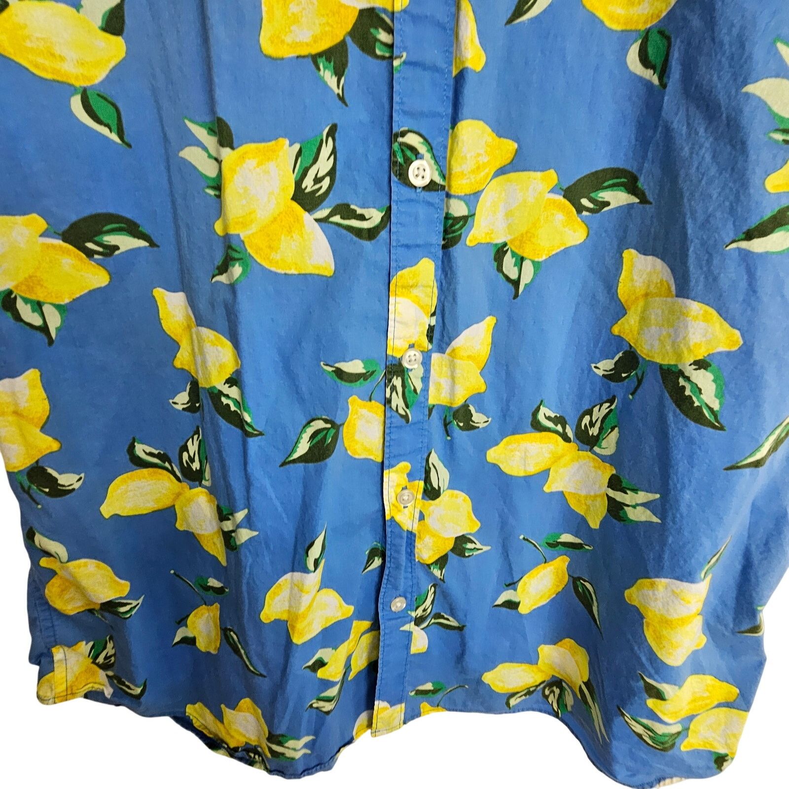 Bonobos Bonobos Tropical Lemon Fruit Print Shirt XL Vacation Resort Size US XL / EU 56 / 4 - 3 Thumbnail