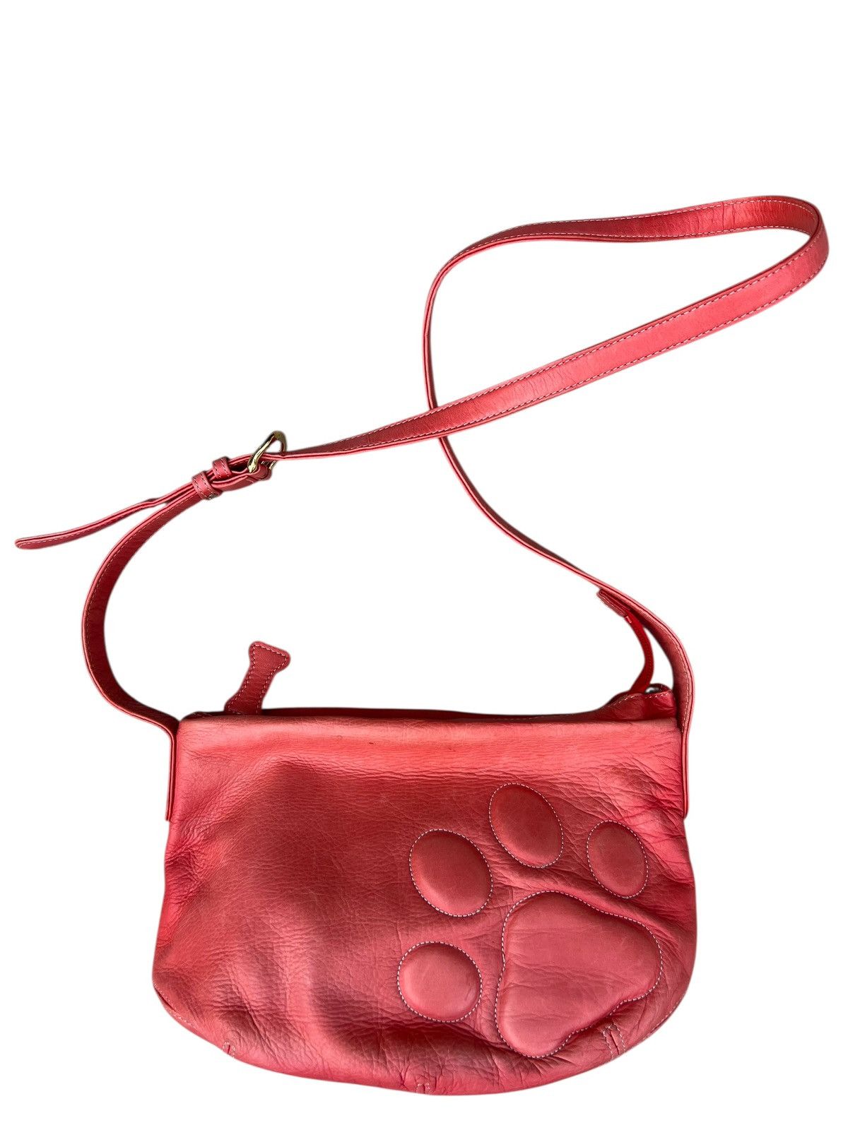 Leather Faded Patina Pink Peach Leather Bag Dog’s Paws Kitamura Size ONE SIZE - 7 Thumbnail