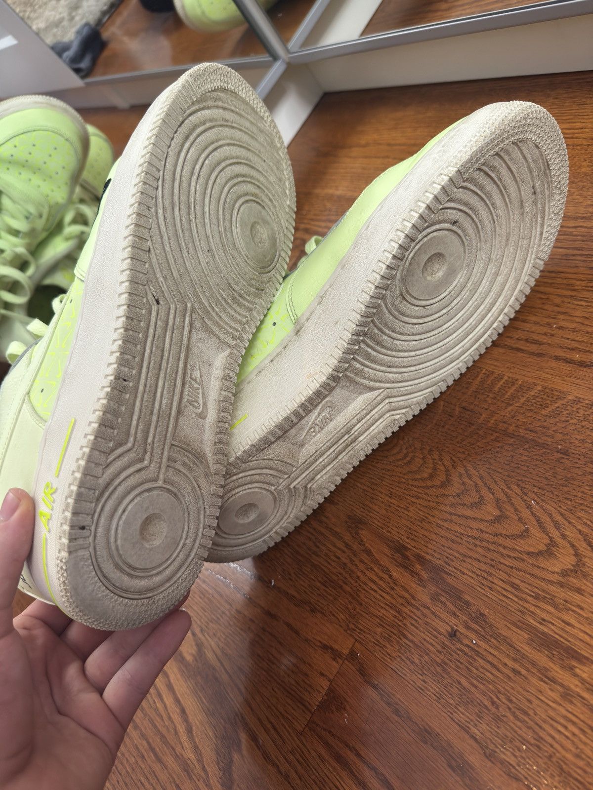 Nike Nike Air Force 1 Low 'Just Do It - Barely Volt' Size US 12 / EU 45 - 3 Thumbnail