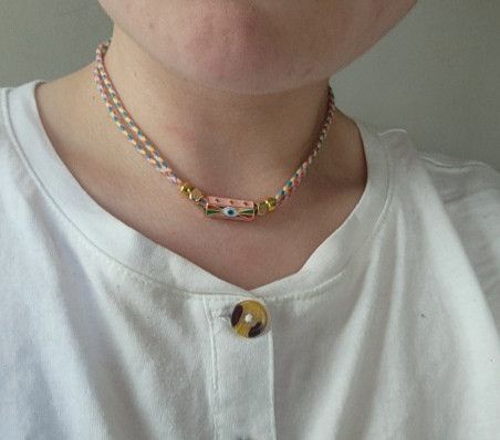 Handmade × Jewelry Tribal Style Braided Rope Necklace Size ONE SIZE - 3 Thumbnail