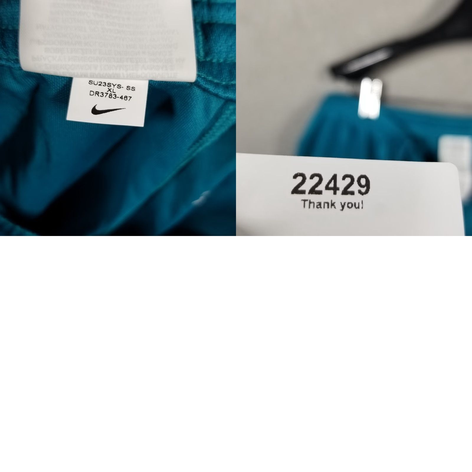 Nike VINTAGE Nike Soccer Shorts Men XL Teal Athletic Activewear Football 2000s Size US 36 / EU 52 - 8 Thumbnail