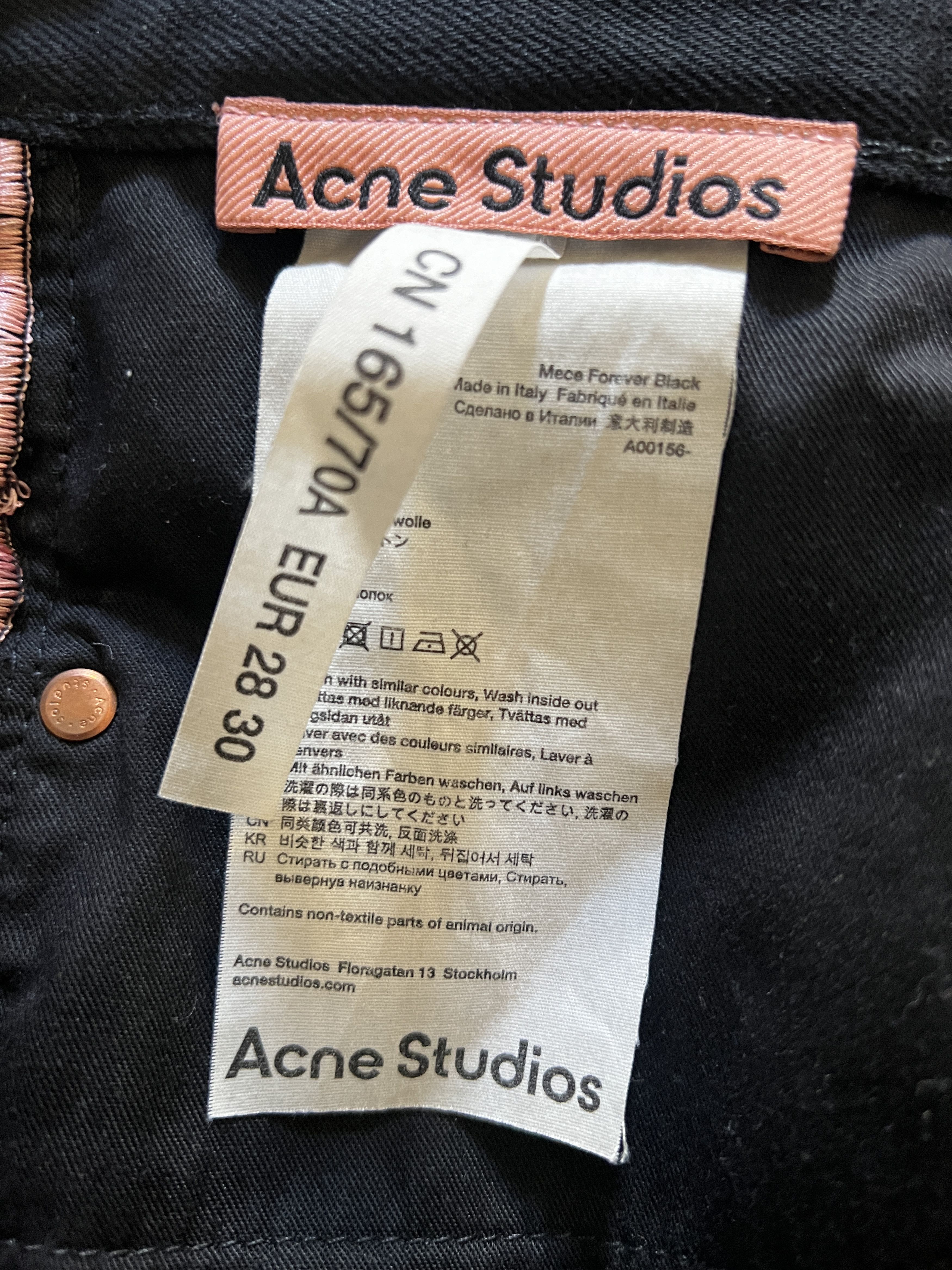 Acne Studios Acne Studios Mece Forever Black Jean Size 28" / US 6 / IT 42 - 4 Thumbnail