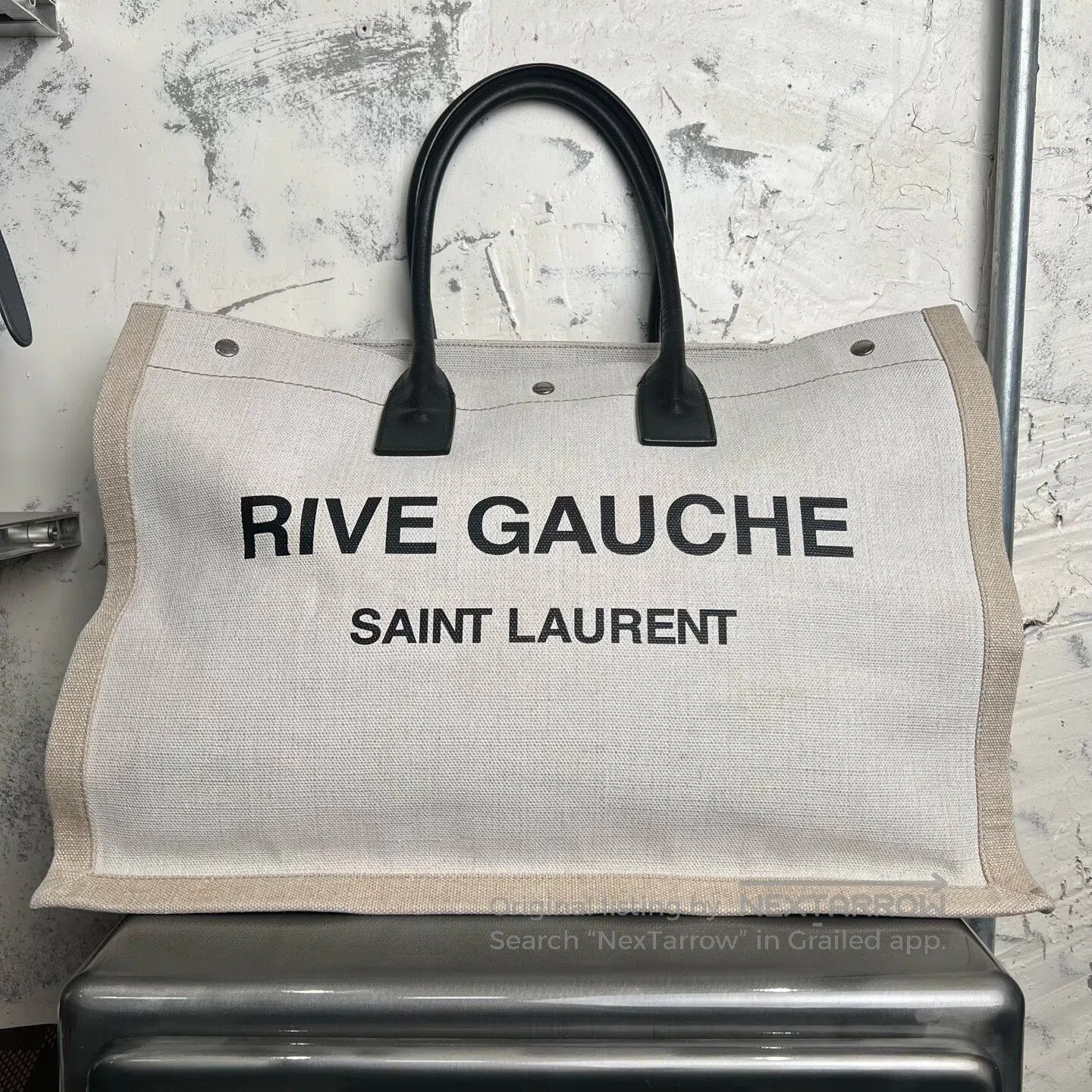 Saint Laurent Paris Saint Laurent Paris RiveGauche Letter Logo Canvas handbag Size ONE SIZE - 1 Thumbnail