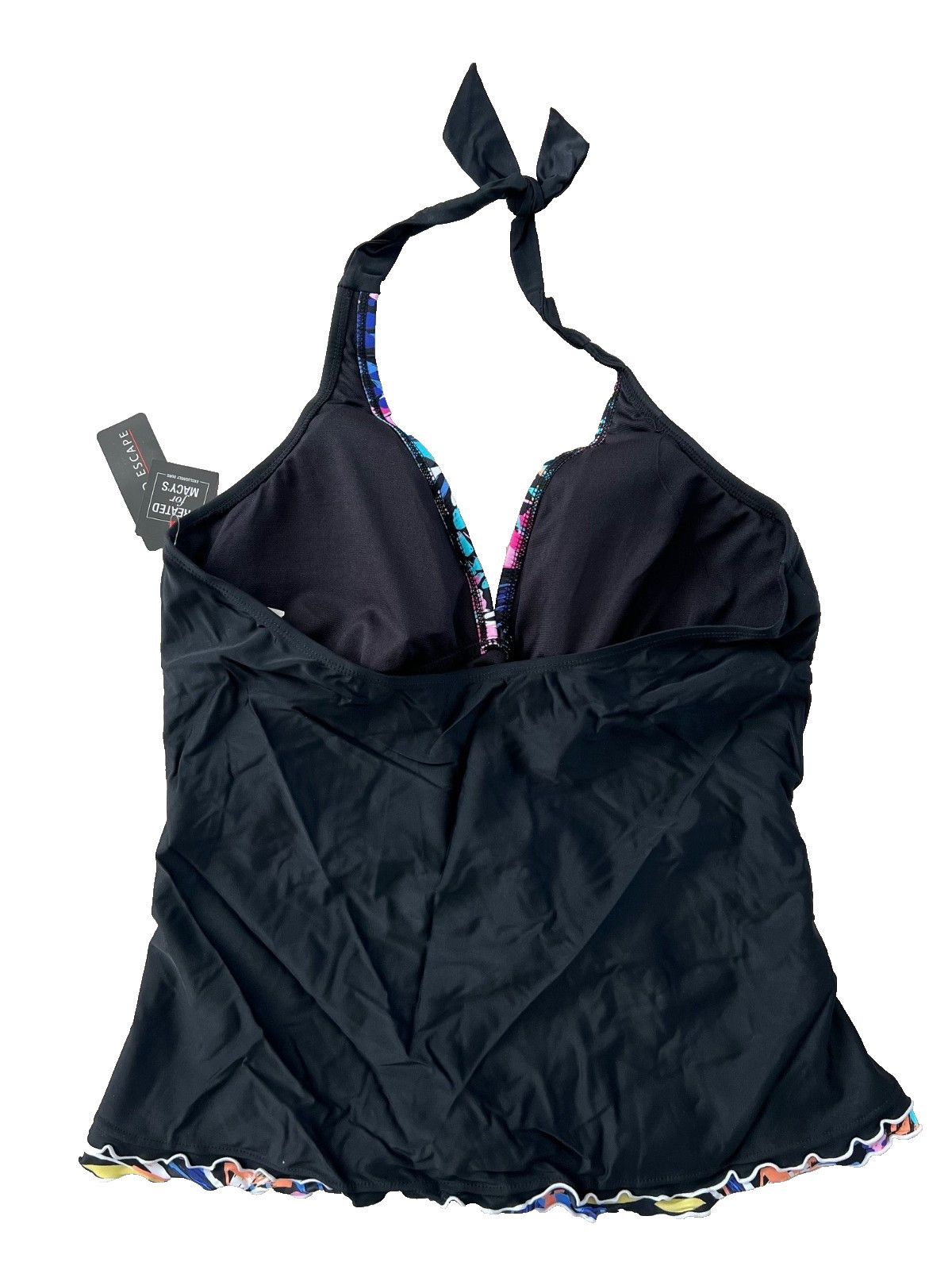 Other Island Escape Mariposa Tankini Top Black ( 14 ) Size XL / US 12-14 / IT 48-50 - 4 Thumbnail