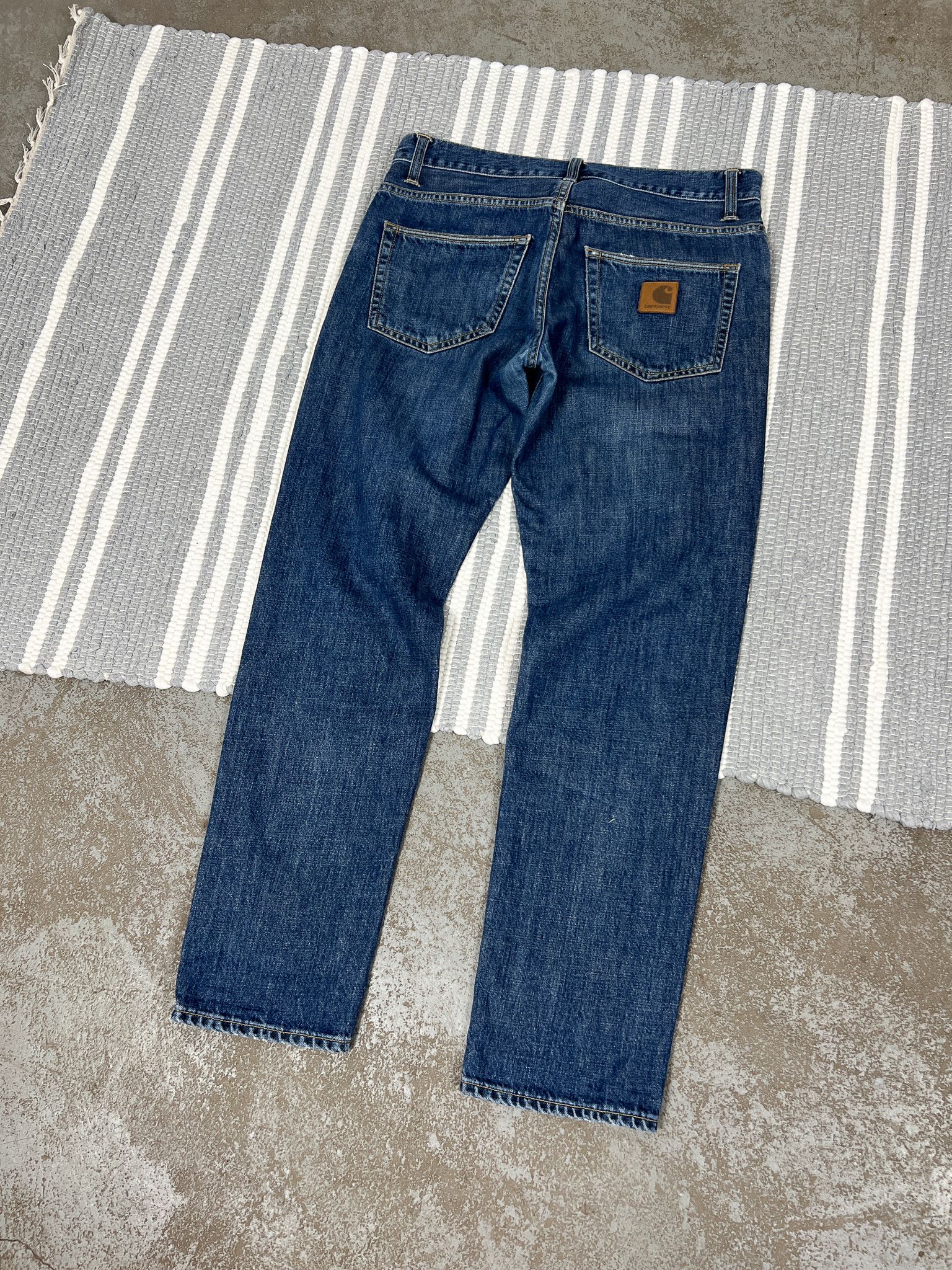 Carhartt Carhartt Blue Denim Pants Jean Size US 31 - 1 Thumbnail