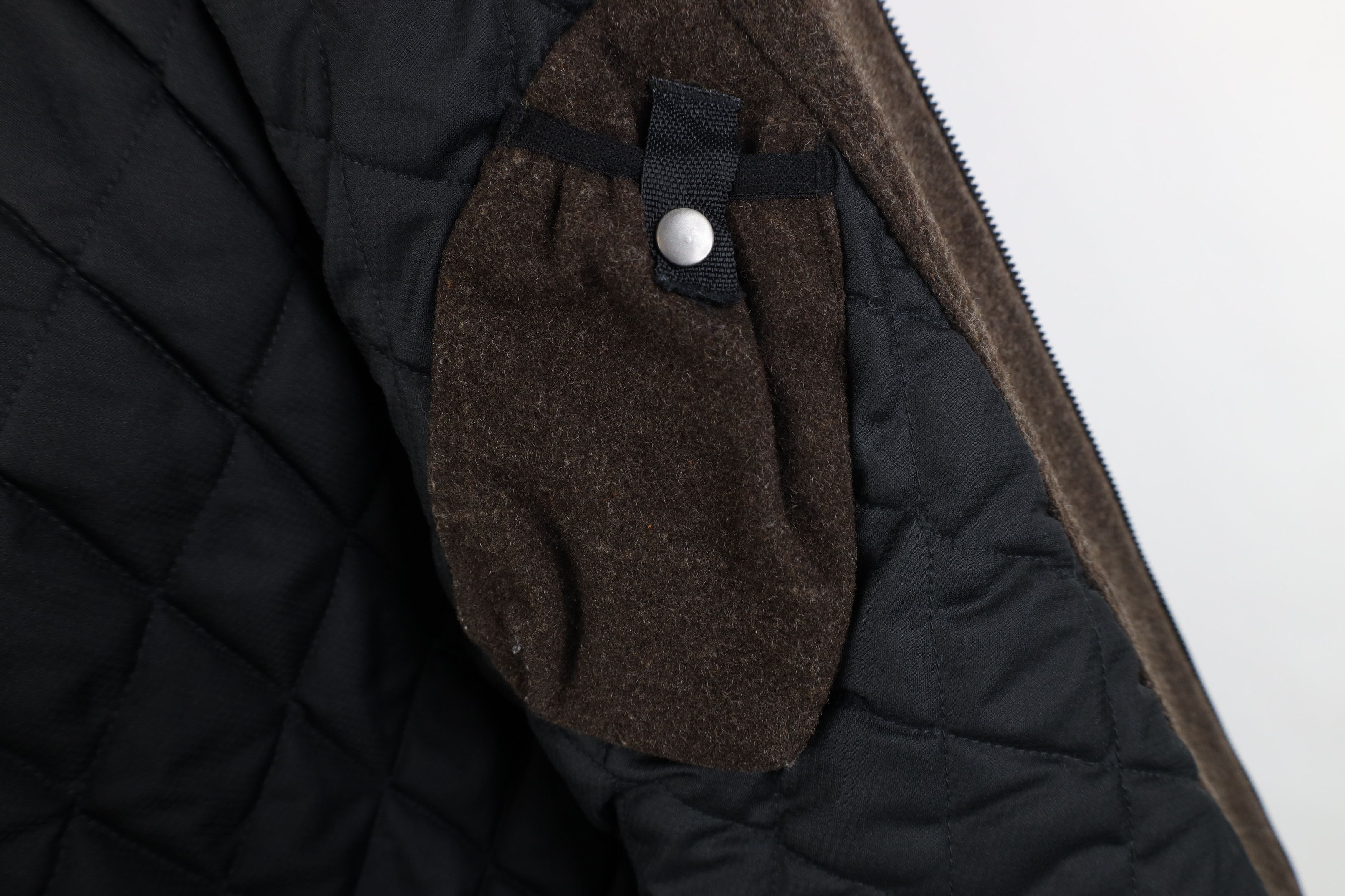 Vintage Y2K Gap Quilted Full Zip Bomber Jacket Brown Plaid