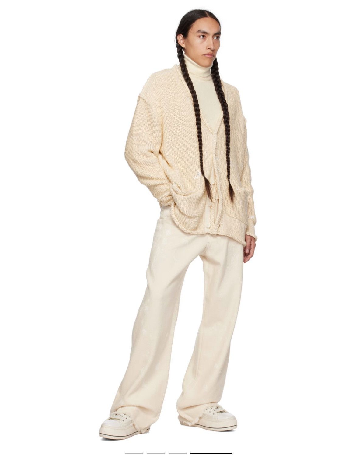 R13 R13 Cardigan ~ Off White Size US XL / EU 56 / 4 - 11 Thumbnail