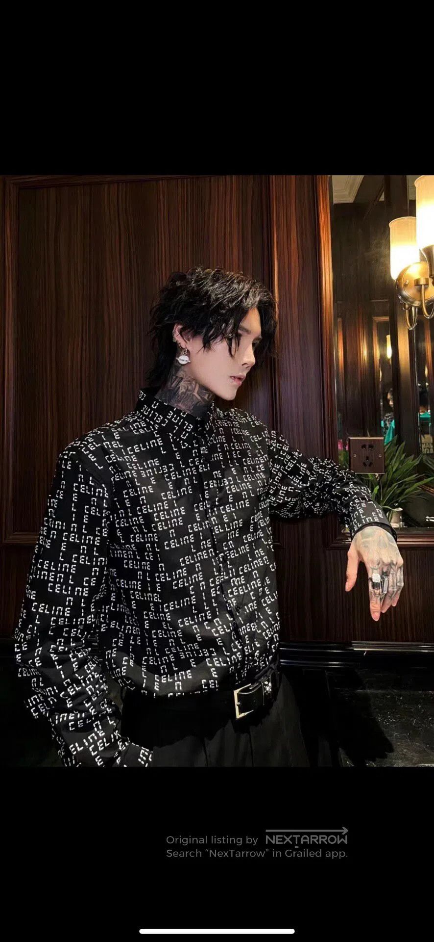 Celine CELINE Full Print Barrage Shirt| Size S / US 4 / IT 40 - 7 Thumbnail