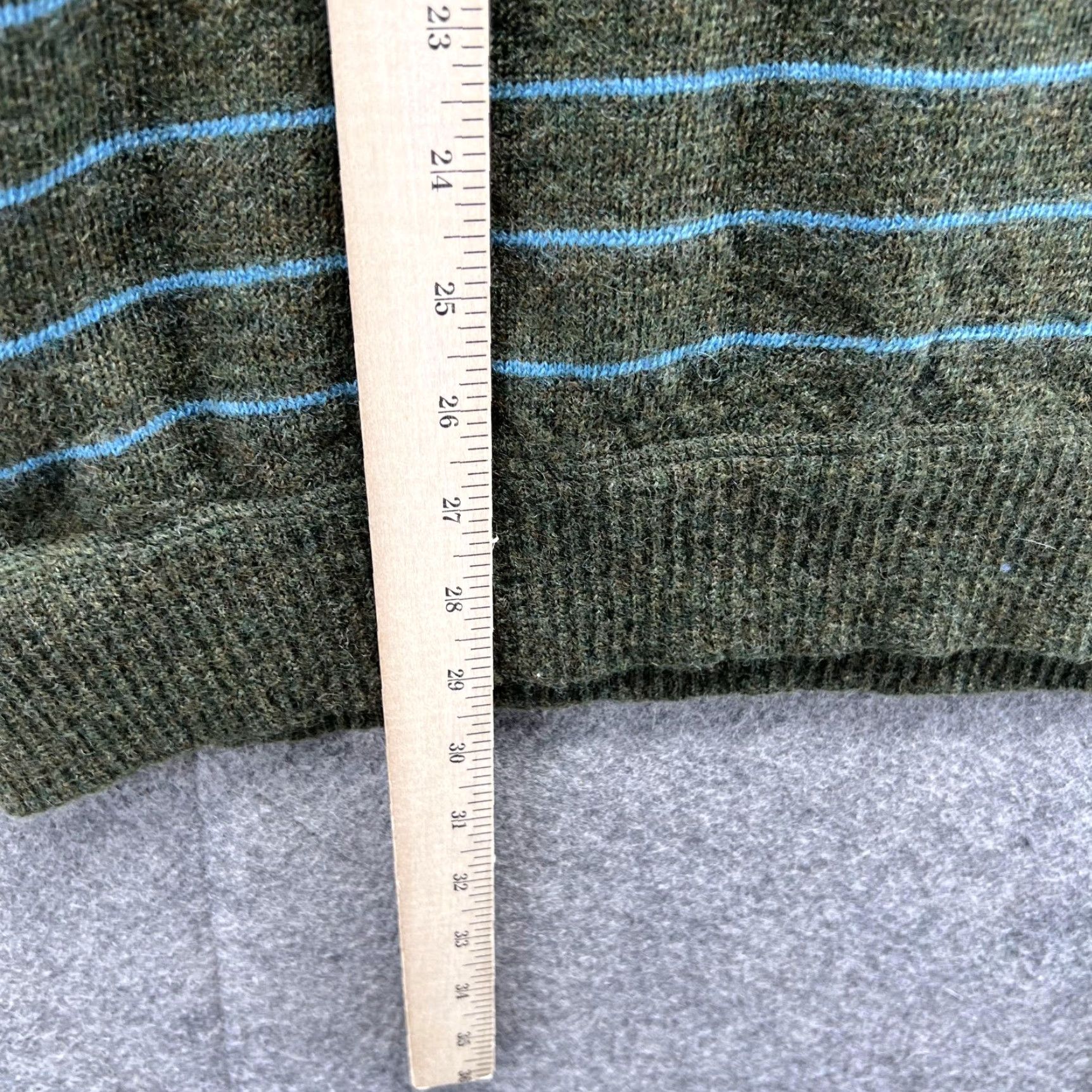 Gap VINTAGE Gap Sweater Men XXL Green Crewneck Pullover Striped Cotton Size US XXL / EU 58 / 5 - 6 Thumbnail