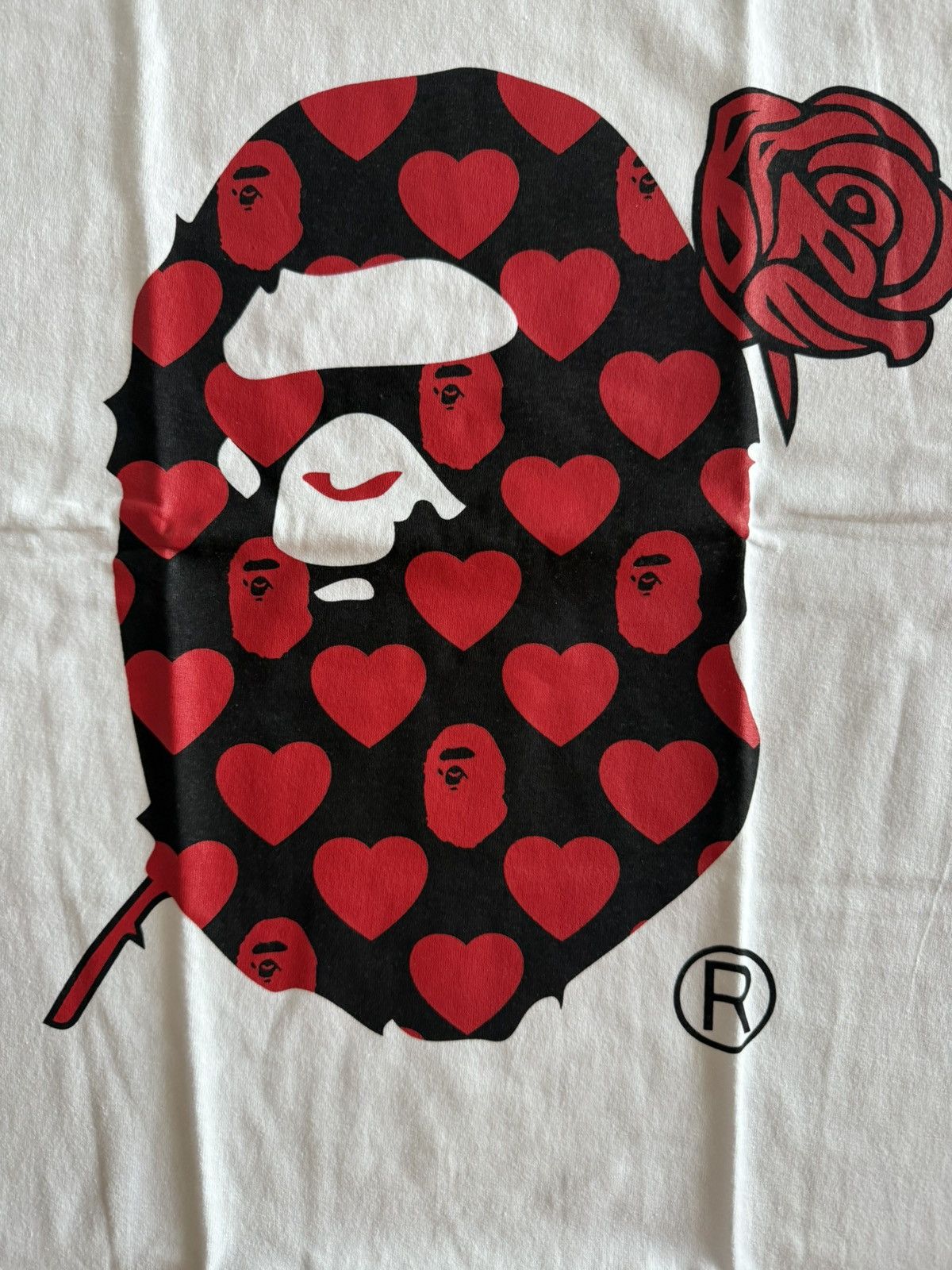 Bape Bape rose ape head tee Size US M / EU 48-50 / 2 - 3 Thumbnail