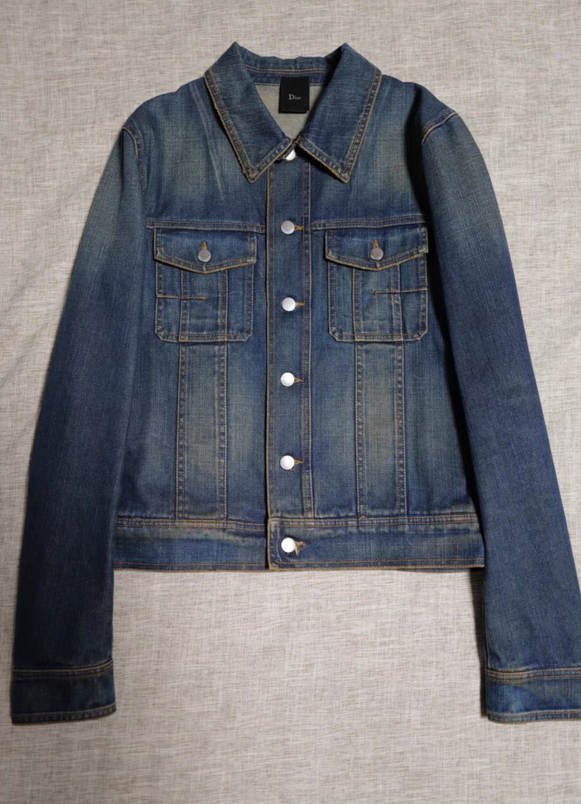 Witz Dan x Homme Dior AW17 コットン　ライダースジャケット　シャツ homme Dior 'Moshpit' Under Jacket Trucker Denim ジャケット・アウター