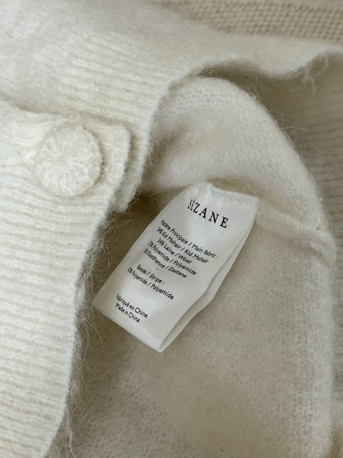 Sezane 🔥 La Maille Sezane Mohair Wool Cardigan Sweater Jacket Size S / US 4 / IT 40 - 8 Thumbnail