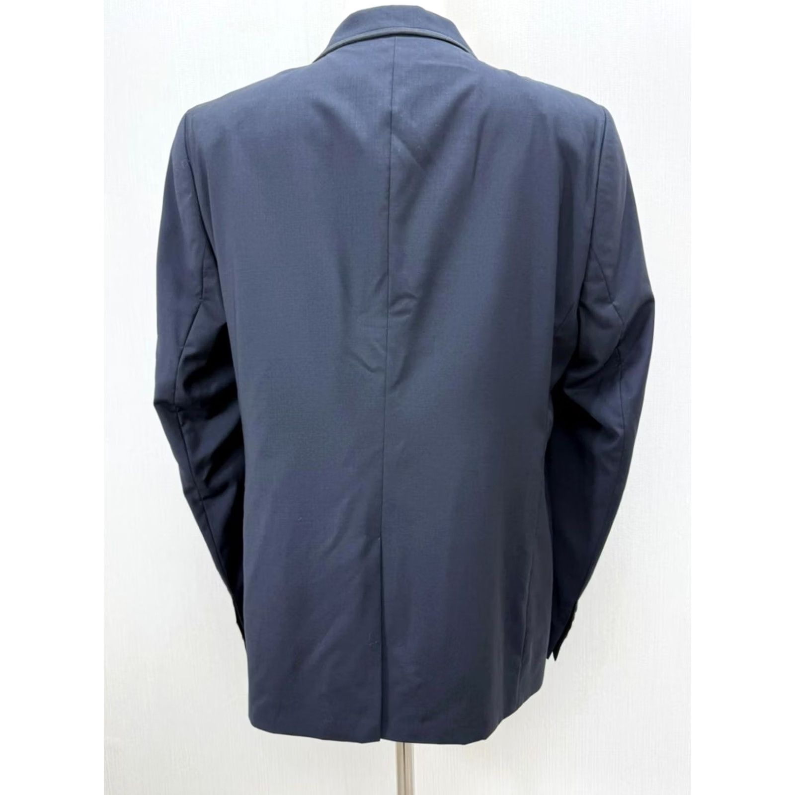 Paul Smith VINTAGE Paul Smith Blazer Mens XL Blue Wool 90s Single-Breasted Notch Notch Lapel Structured Formal Casual Jacket - Blackout Full Title Size 46R - 6 Thumbnail