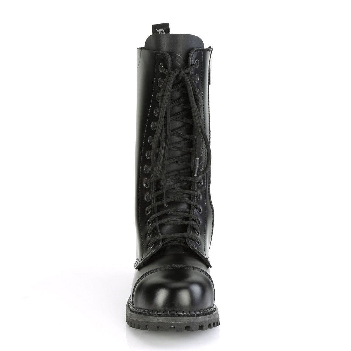 Demonia Cult DEMONIA Riot 14 Goth Combat Biker Steel Toe Ankle Boots Blac Size US 8 / EU 41 - 4 Thumbnail