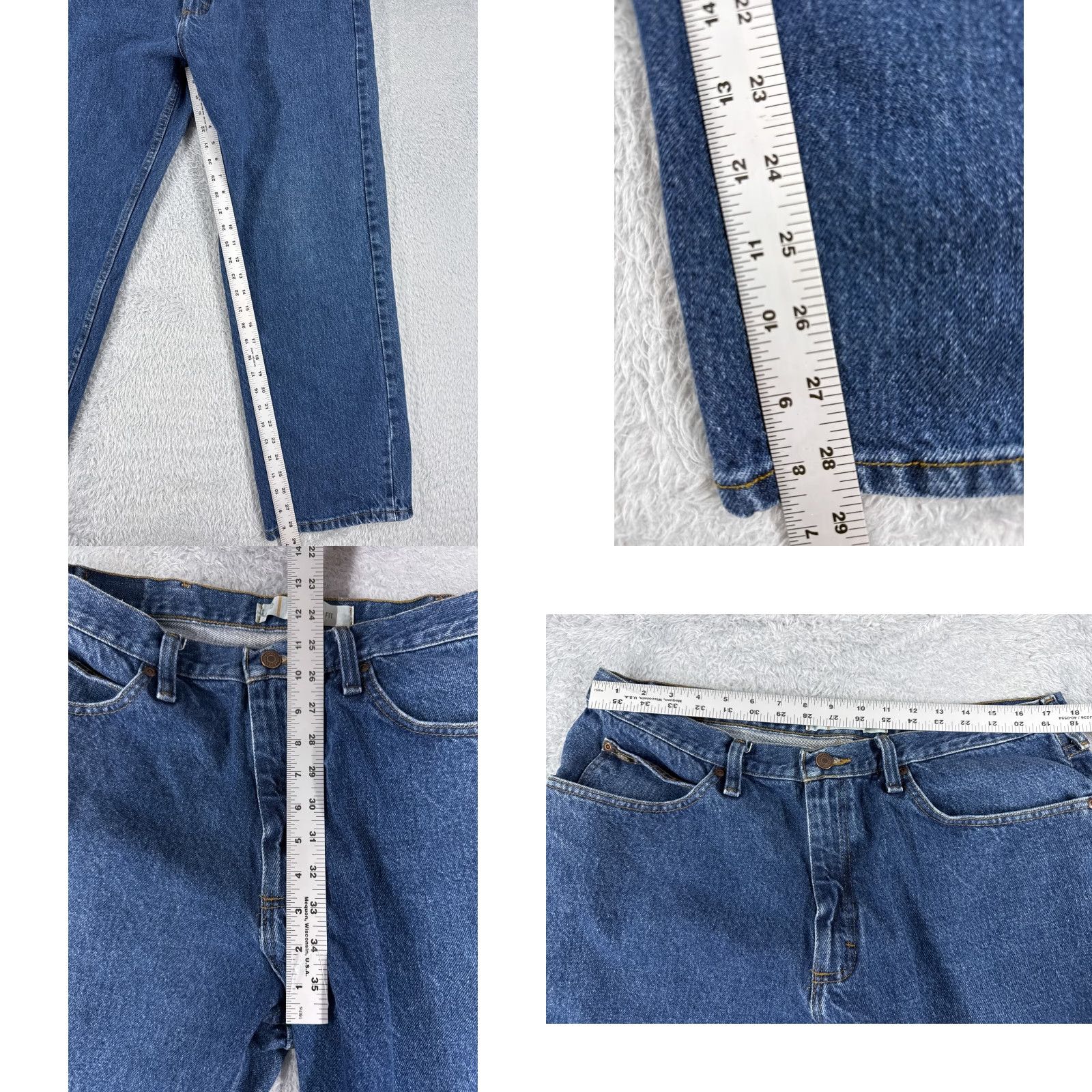 Lee VINTAGE Lee Jeans Adult 38 Blue Denim 5-Pocket Design Regular Straight Jeans Men 36x29 Denim Wash Light Cotton Jeans Blue 90s Theme Mens Size US 38 / EU 54 - 8 Thumbnail