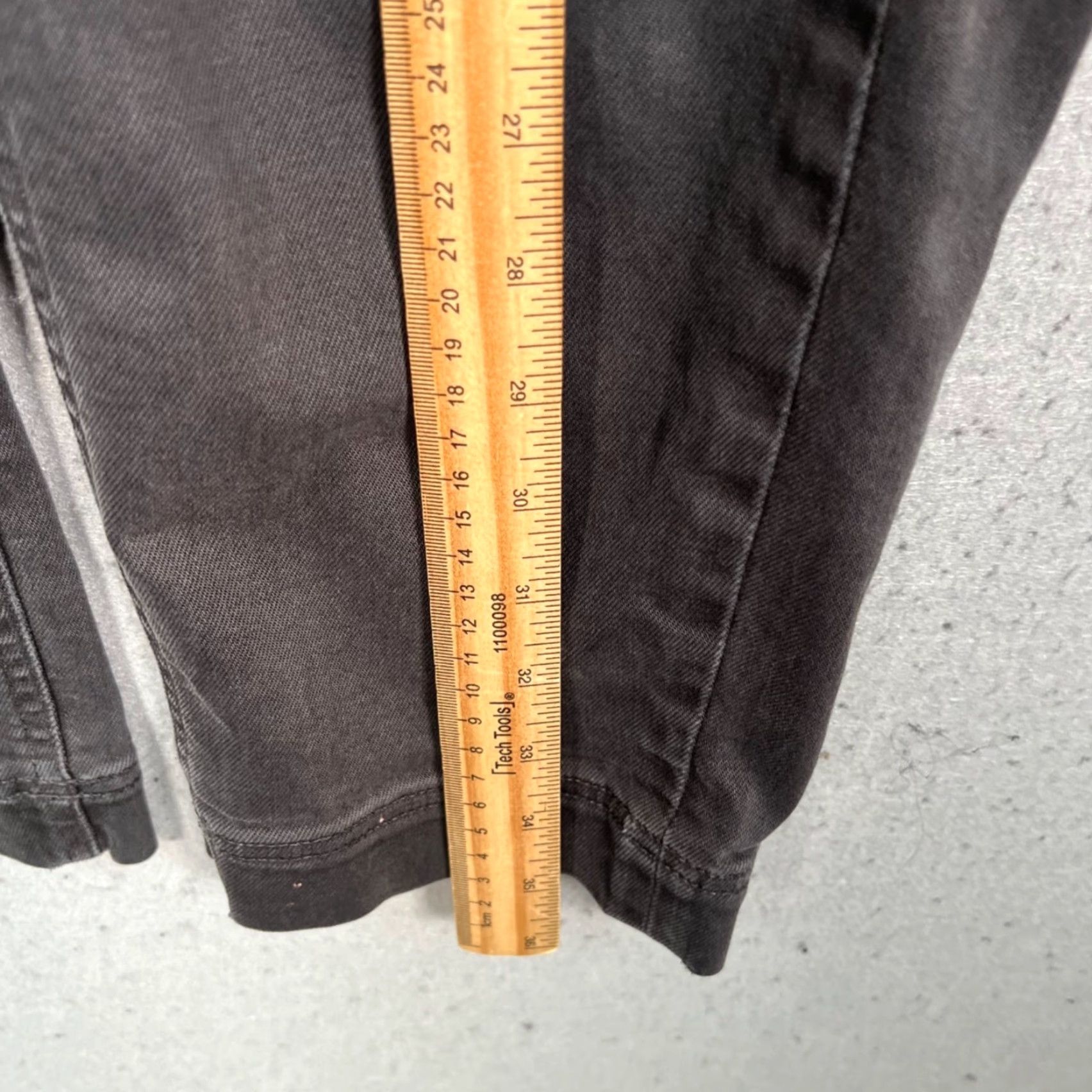 Everlane Everlane Pants Womens Size 10 Dark Gray High-Rise Cotton Blend Tapered Ankle Stretch Size 32" / US 10 / IT 46 - 6 Thumbnail