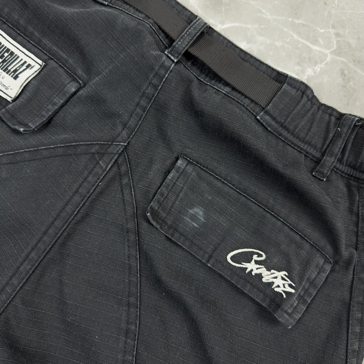 Corteiz Corteiz Guerillaz Streetwear Cargo Black Pants Size XS 30 Size US 30 / EU 46 - 14 Thumbnail
