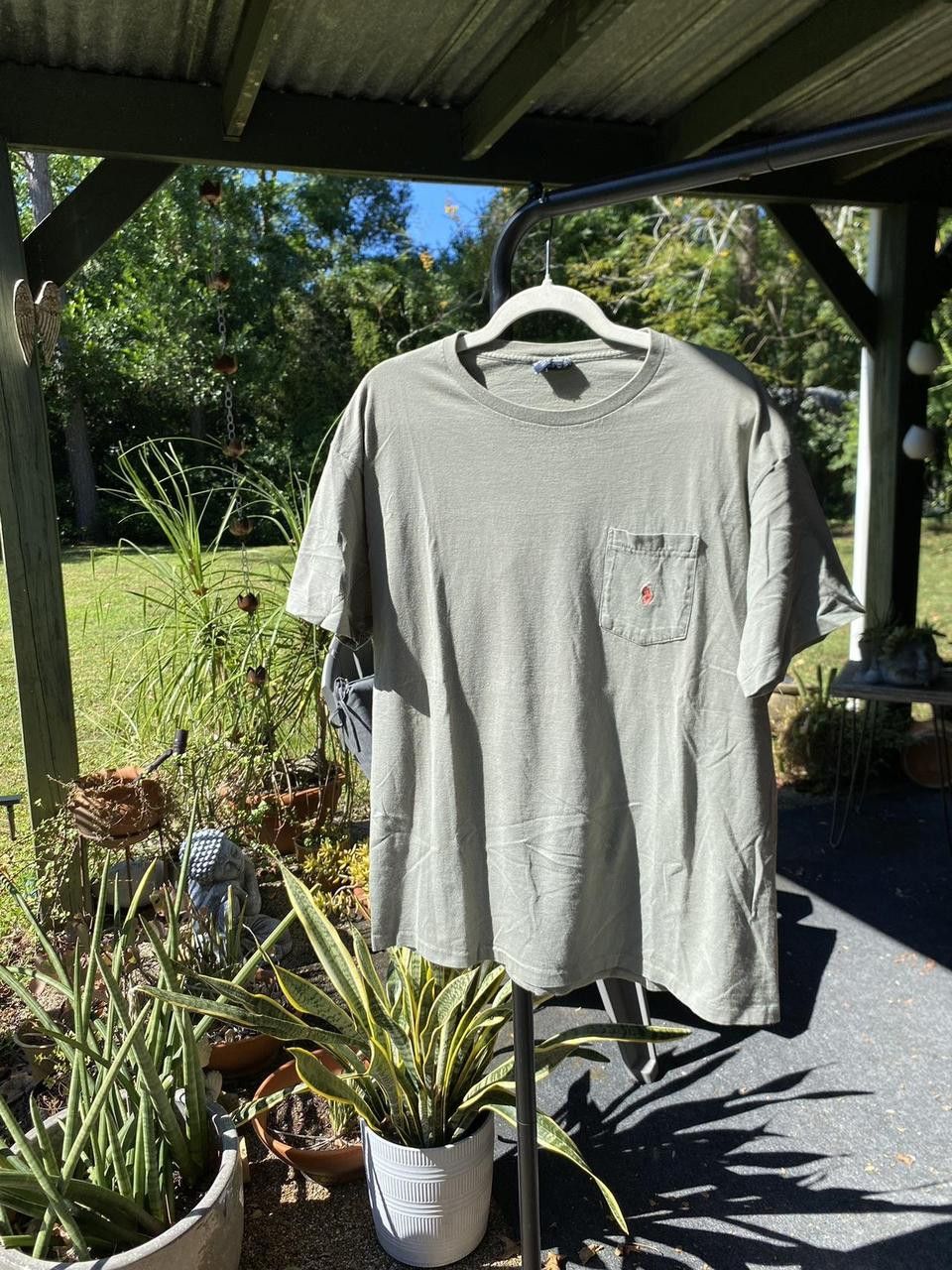 Polo Ralph Lauren Early 90s Single Stitch Olive Polo Ralph Lauren Shirt Large Size US L / EU 52-54 / 3 - 2 Thumbnail