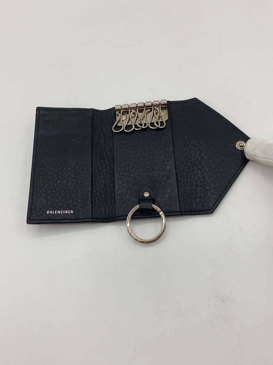 Balenciaga Balenciaga Leather Key Case Black Size ONE SIZE - 4 Thumbnail