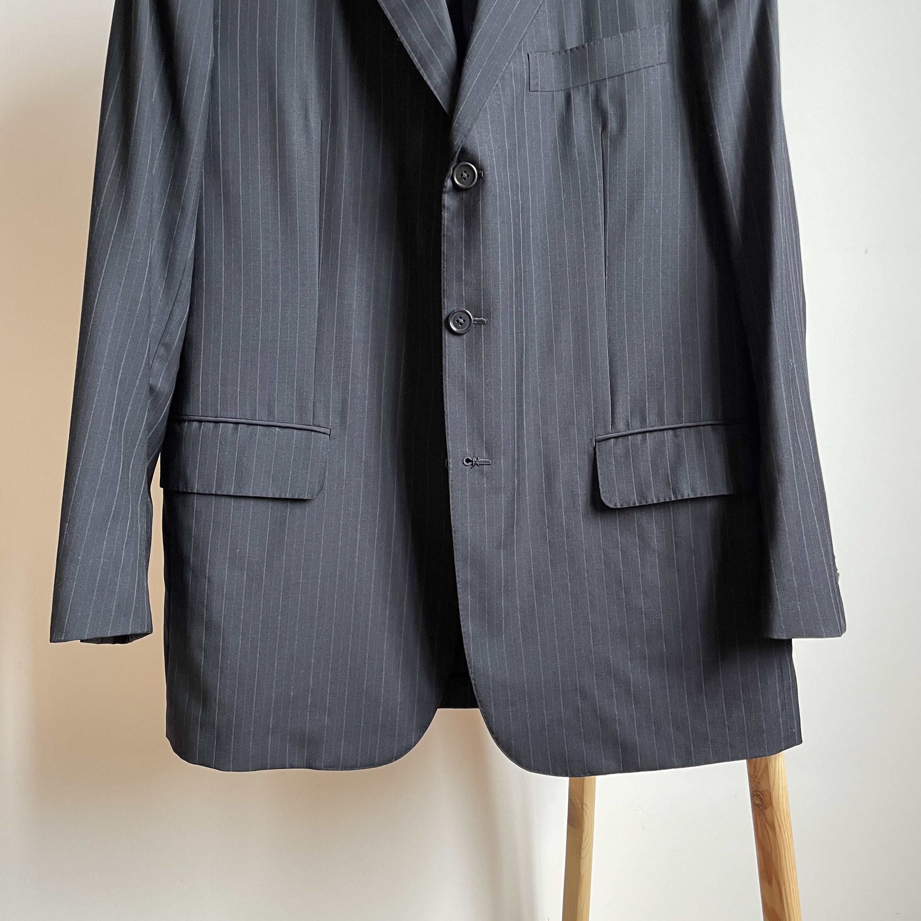 Other Sartoria Castangia Wool Half Lined Striped 3 Button Blazer Size 44R - 5 Thumbnail