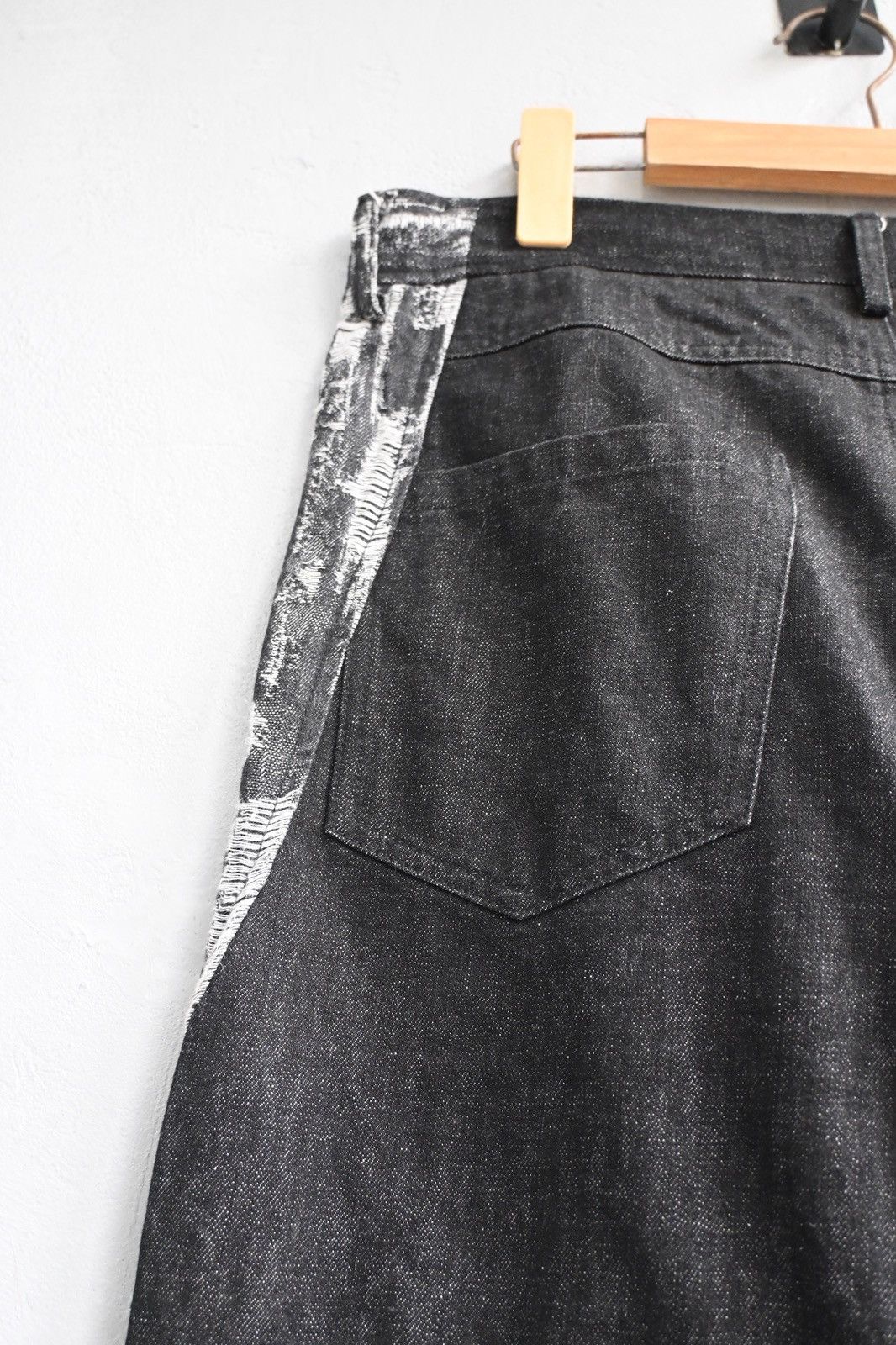 Kusikohc Kusikohc heavy denim pant with white striped Size US 33 - 8 Thumbnail