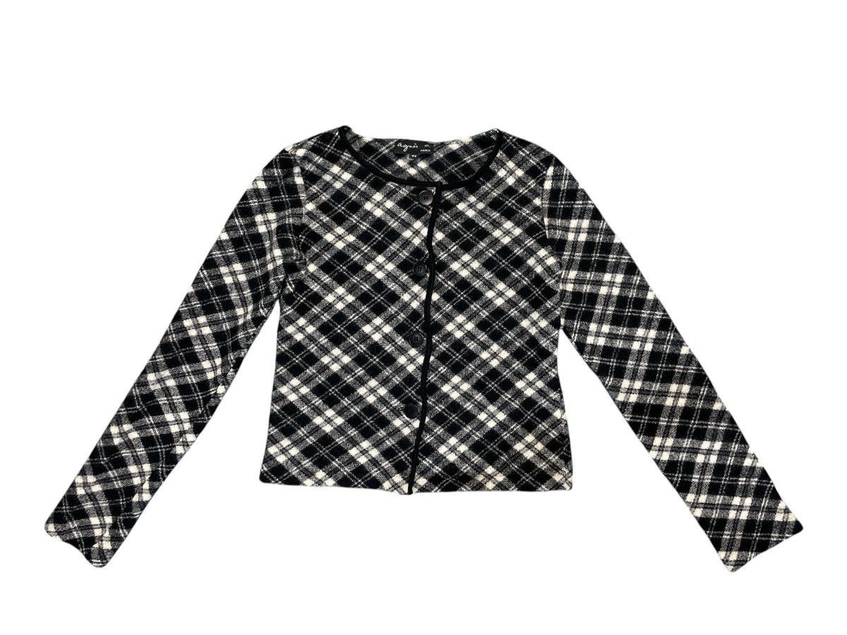 agnes b. Vintage Agnes B. Wool Cropped Coat Jacket Size XS / US 0-2 / IT 36-38 - 1 Thumbnail