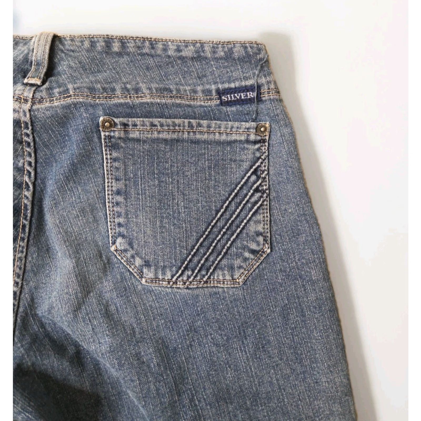 Silver Jeans Co. VINTAGE True Y2K Silver Jeans Aiko Low Rise Flare Jeans Womens 27 31in Inseam Size 27" / US 4 / IT 40 - 5 Thumbnail