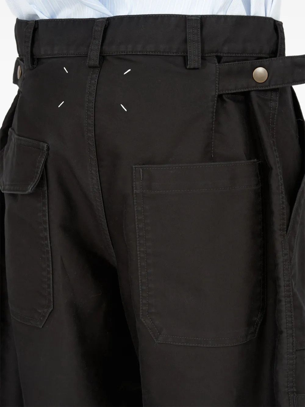 Maison Margiela o1w1db10526 Cotton Utility Short in Black Size US 32 / EU 48 - 7 Thumbnail