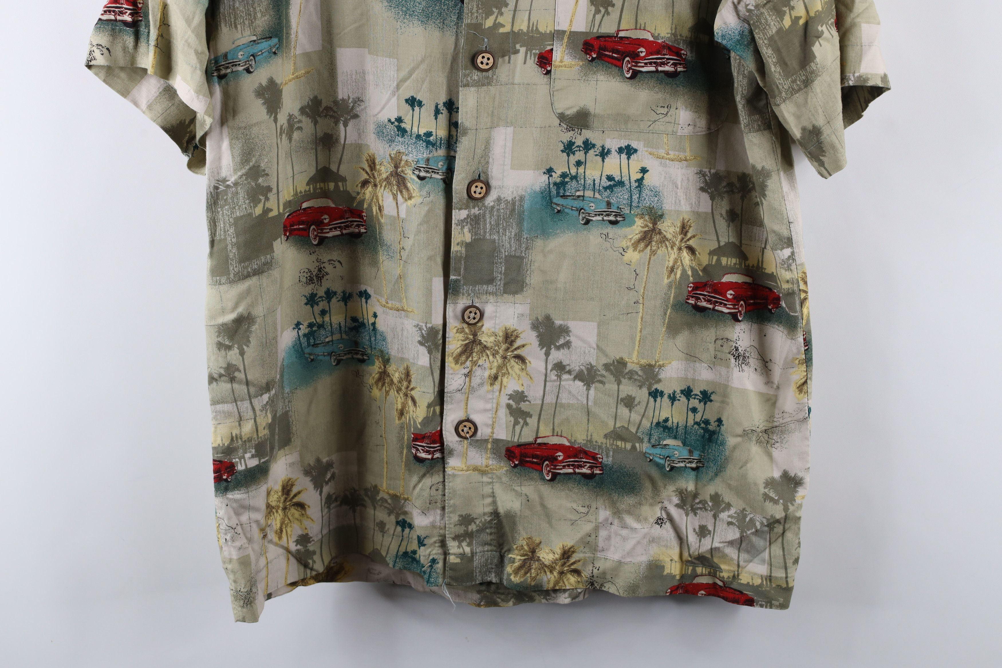 Vintage Vintage 90s Streetwear Car All Over Print Button Shirt Size US S / EU 44-46 / 1 - 3 Thumbnail