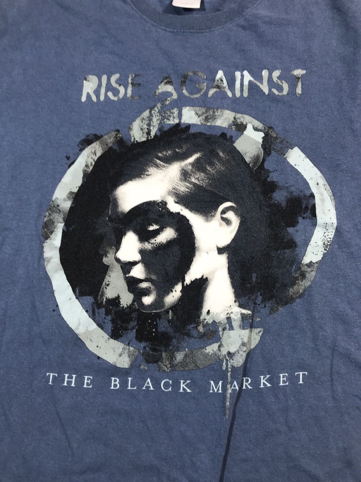 Band Tees × Vintage Rise Sgainst The Black Market T Shirt Size US XL / EU 56 / 4 - 2 Thumbnail