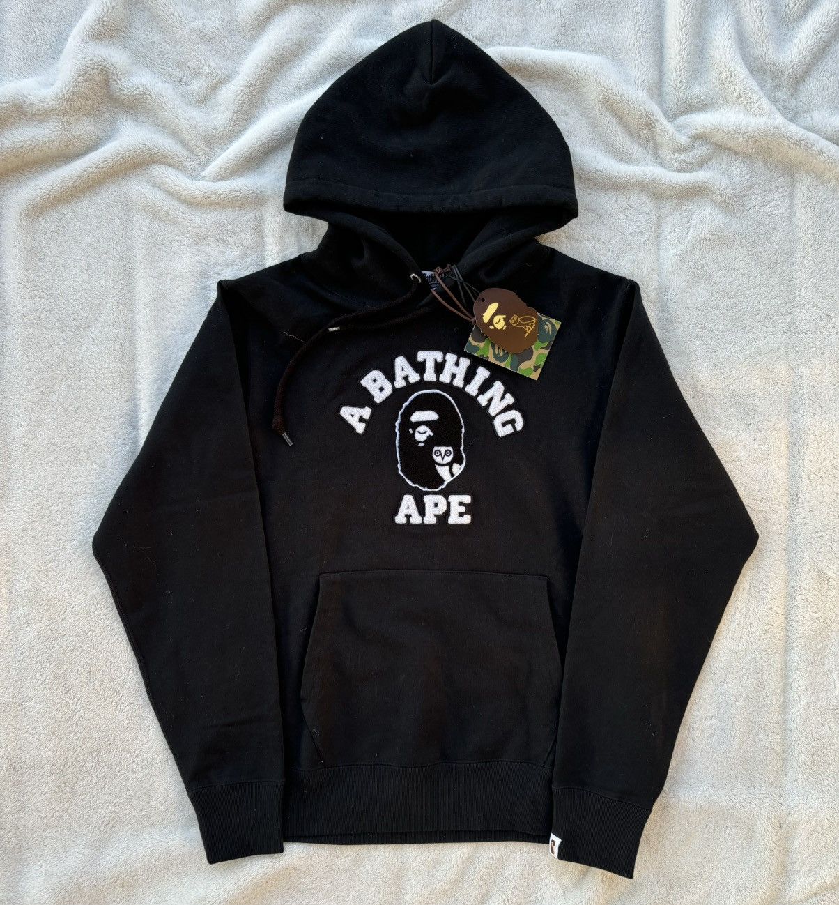 Bape × October's Very Own Bape x OVO Black College Logo Hoodie Size US M / EU 48-50 / 2 - 1 Thumbnail