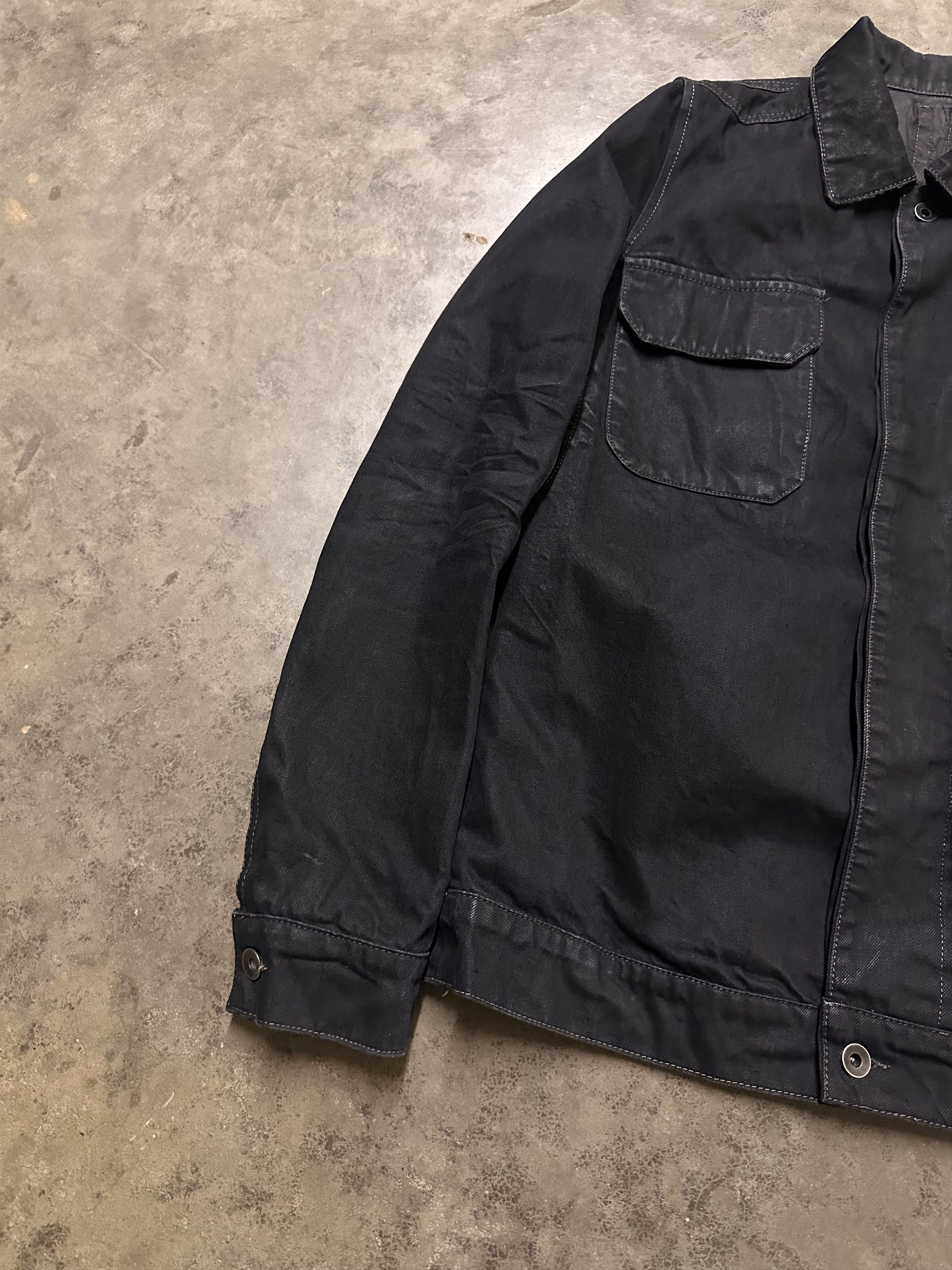 Rick Owens Rick Owens Olmar & Mirta Waxed Trucker Jacket Size US XS / EU 42 / 0 - 3 Thumbnail