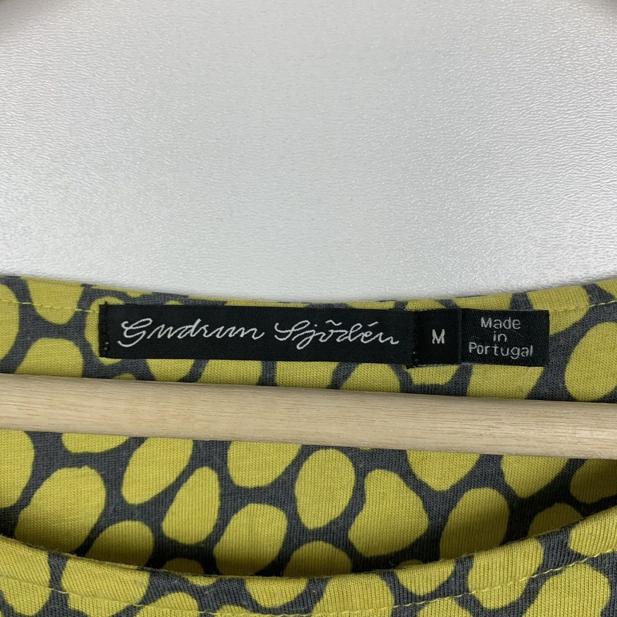Gudrun Sjoden Gudrun Sjoden Polka Dot Long Sleeve Top Size M Yellow Y2K Size M / US 6-8 / IT 42-44 - 7 Thumbnail