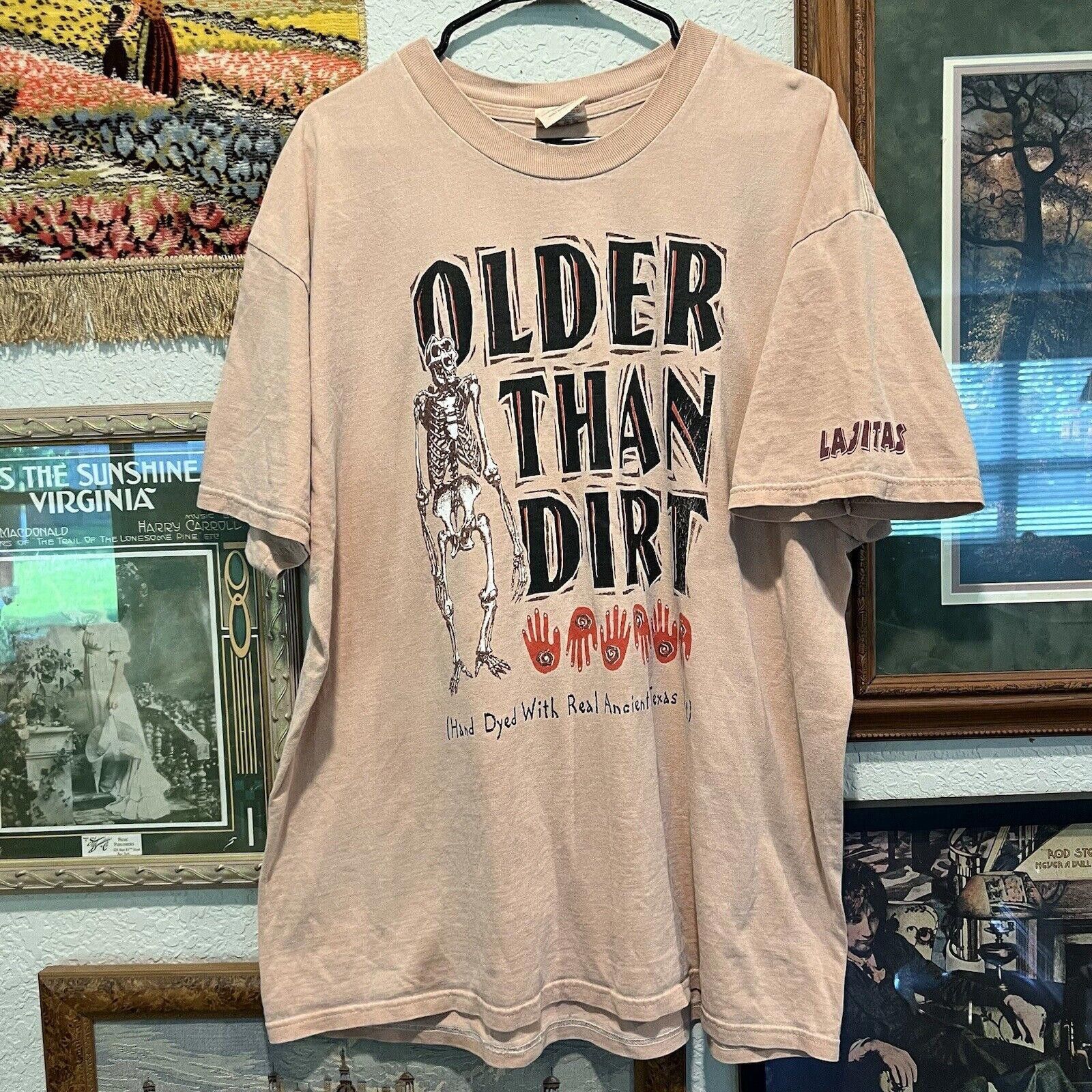 Designer Vintage 90’s Older Than Dirt Texas Skeleton Shirt Size XL Size US XL / EU 56 / 4 - 1 Thumbnail