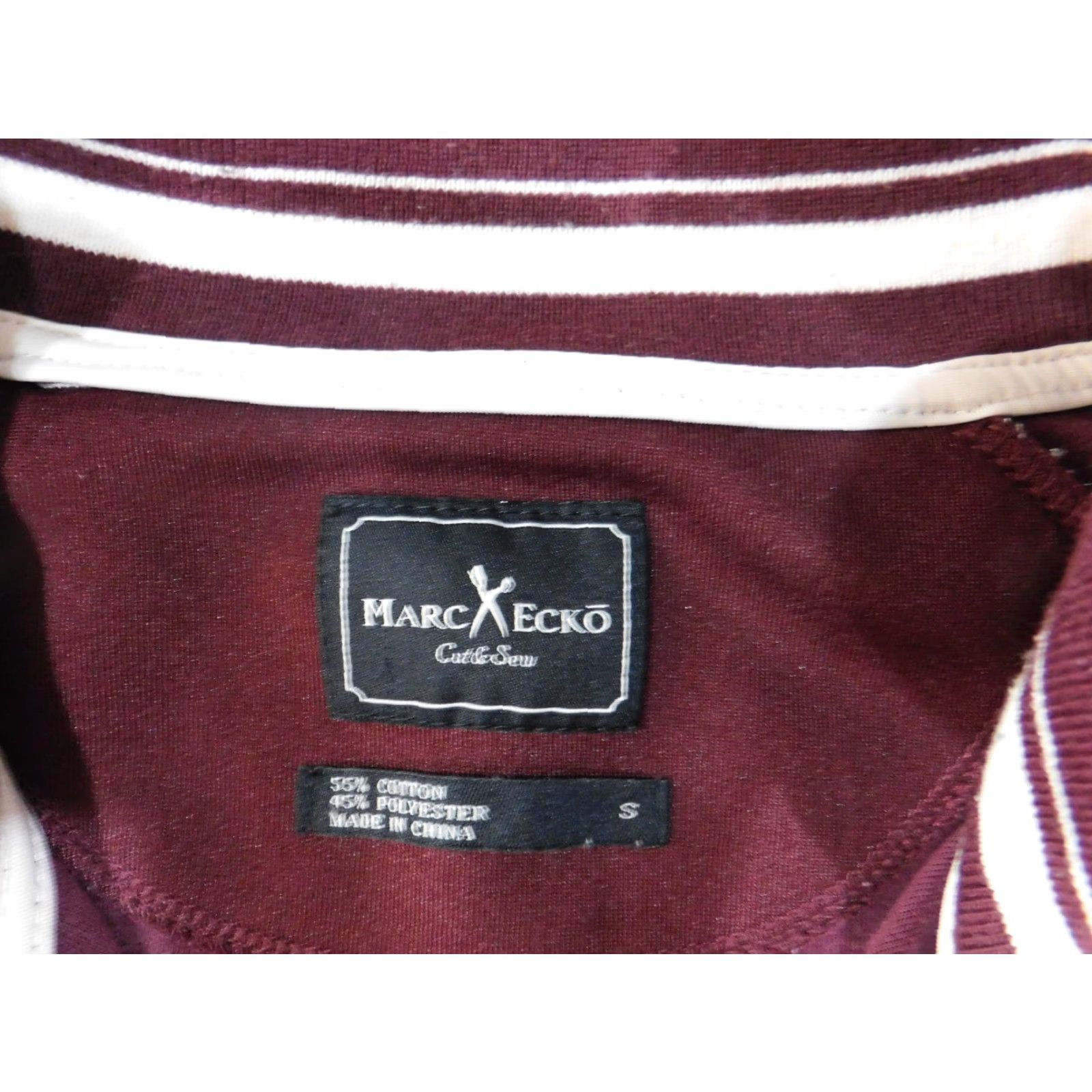 Marcs VINTAGE Marc Ecko Jacket Bomber Zip Red Retro Stretch Casual Mens Small S Red Size US S / EU 44-46 / 1 - 7 Thumbnail