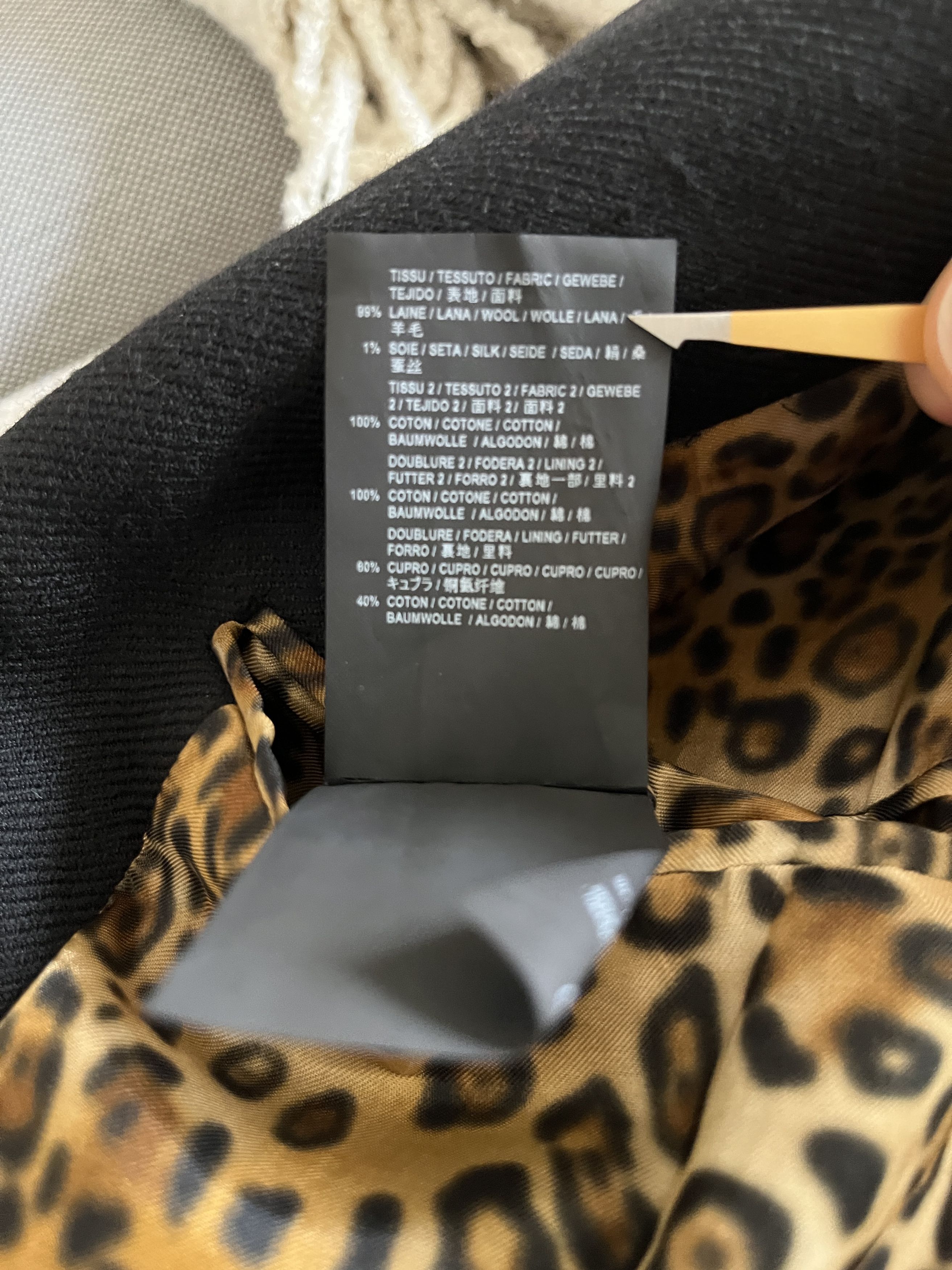 Hedi Slimane × Saint Laurent Paris SLP FW16 VELVET COLLAR COAT with Leopard Lining Size US S / EU 44-46 / 1 - 6 Thumbnail