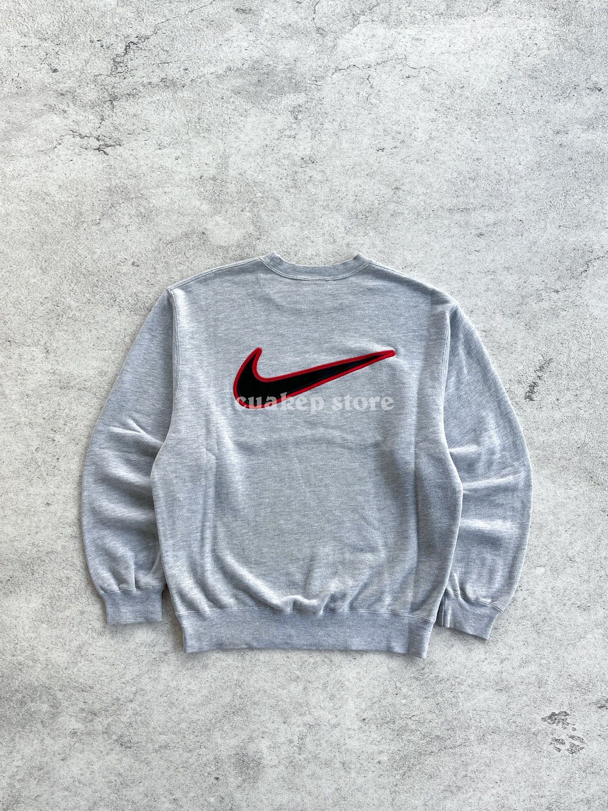 Nike NIKE Spellout x Big Swoosh Vintage 90’s Sweatshirt Size US M / EU 48-50 / 2 - 2 Thumbnail
