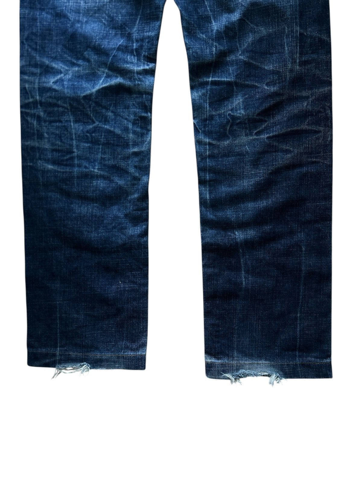 Japanese Brand Vintage Red Pepper "Gold Label" Distressed Biker Denim Jeans Size US 32 / EU 48 - 5 Thumbnail