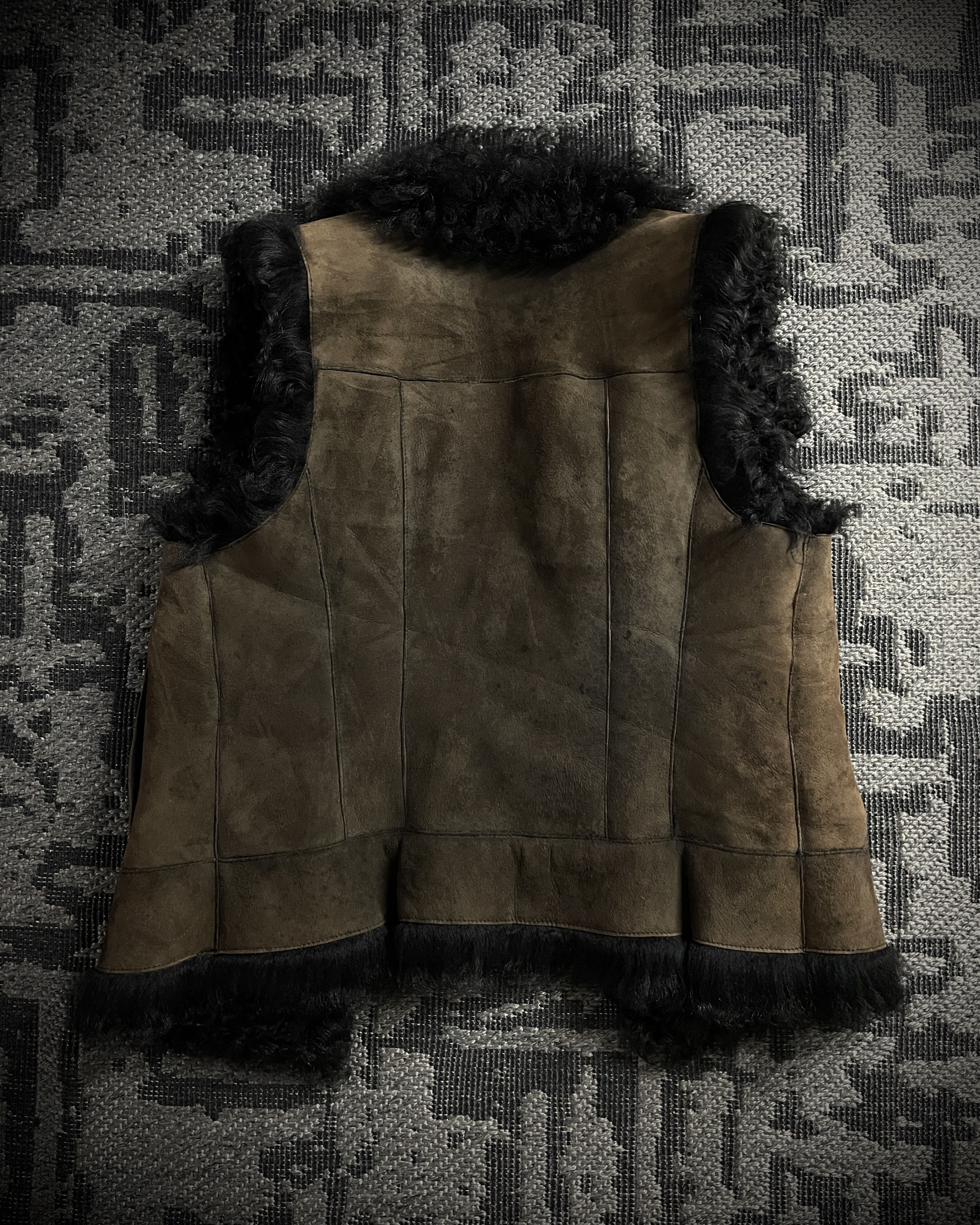 Burberry (For offer)Burberry Sample AW05 Brown Suede&Black Shearling Size US XS / EU 42 / 0 - 7 Thumbnail