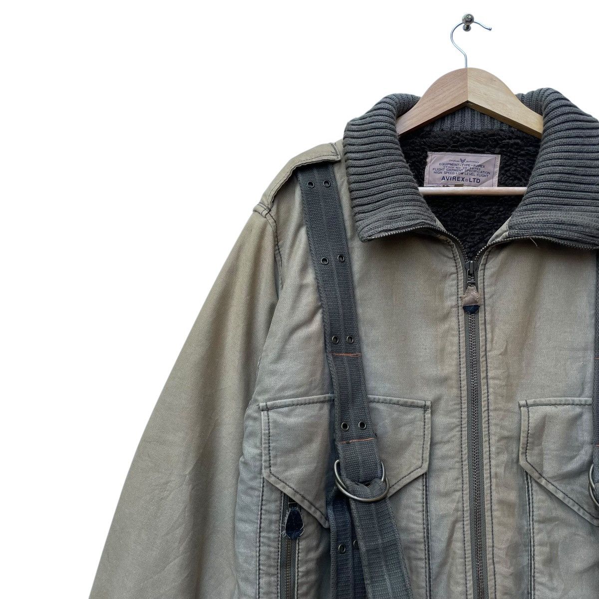 Avirex × Vintage 💥Vintage Avirex High Speed Low Level Flight Air Force Sherpa Size US XL / EU 56 / 4 - 5 Thumbnail