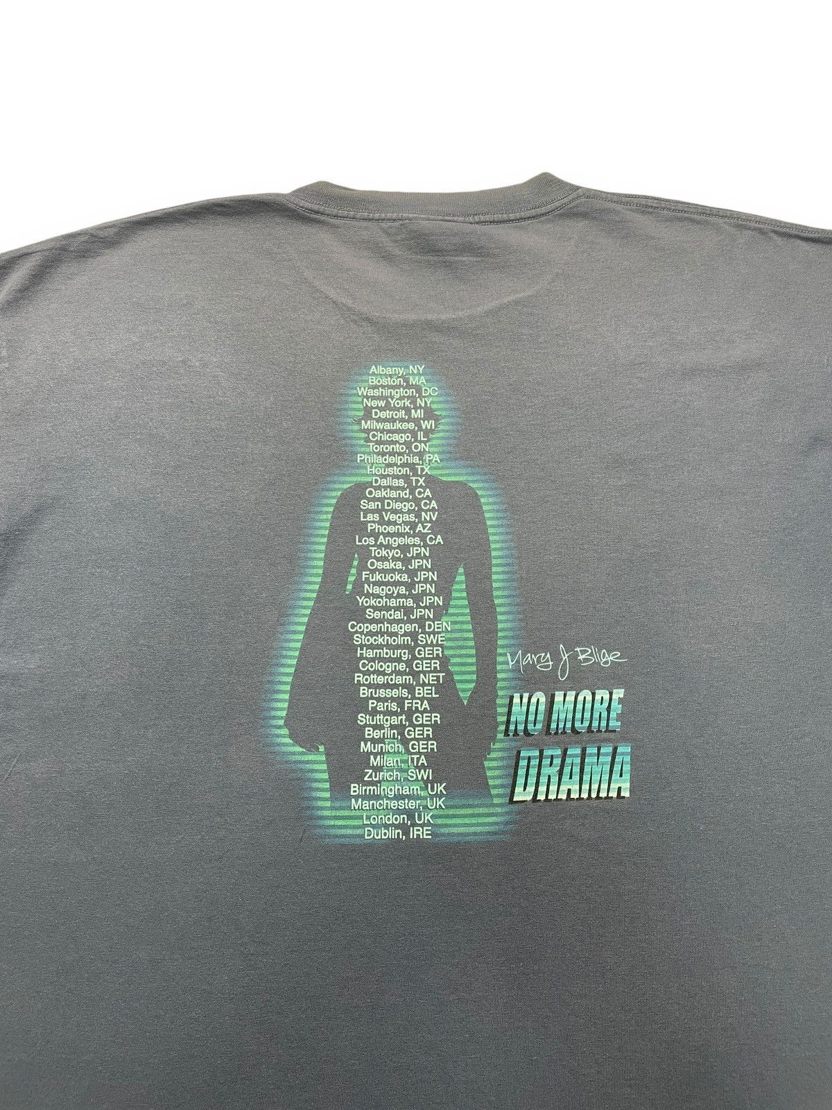 Band Tees × Rap Tees × Vintage Vintage Mary J Blige No More Drama Tour 2001 Shirt Size US XL / EU 56 / 4 - 2 Thumbnail
