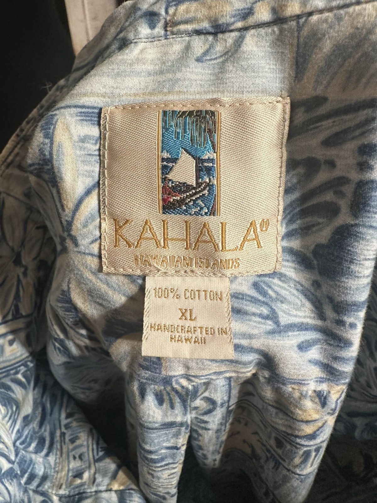 Other PreOwned Kahala Hawaiian Print 3/4 Button Blue Men's XL Size US XL / EU 56 / 4 - 4 Thumbnail