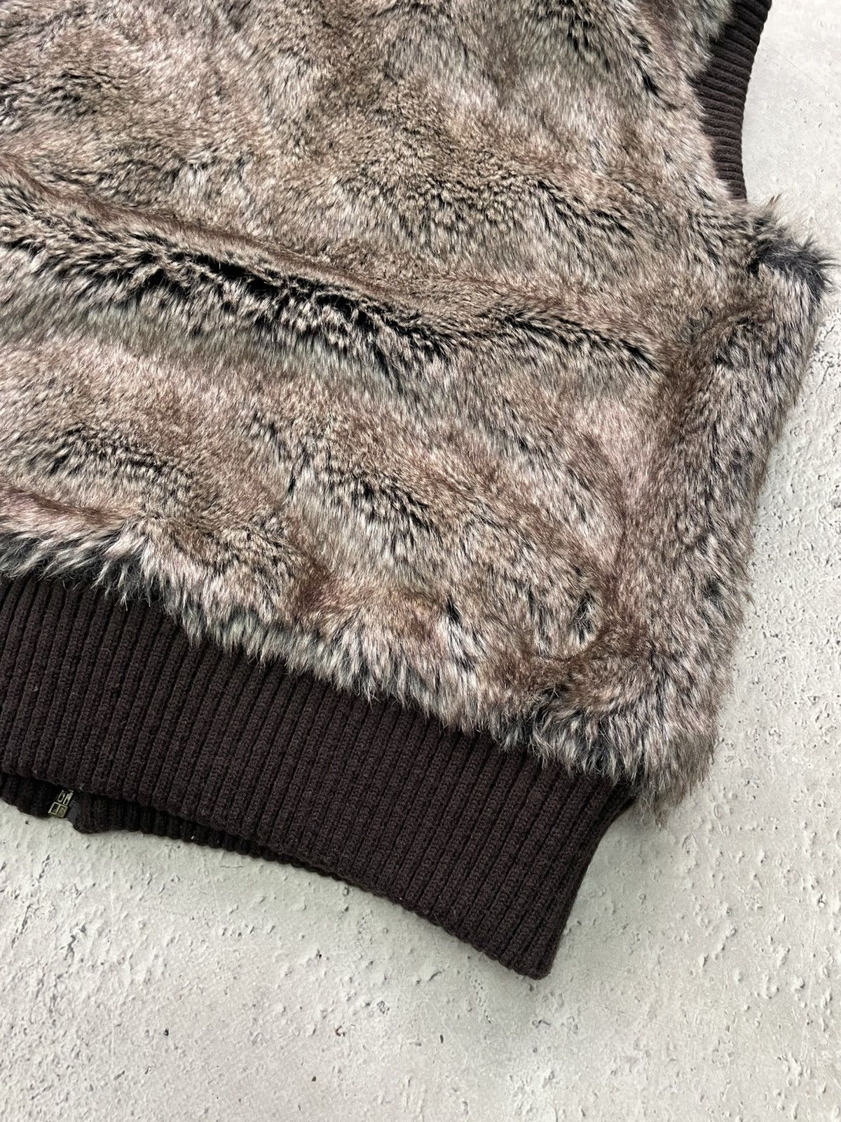 If Six Was Nine 2000s fur JACKET CROPPED HYSTERICGLAMOUR Y2K BOMBER RARE Size US M / EU 48-50 / 2 - 10 Thumbnail