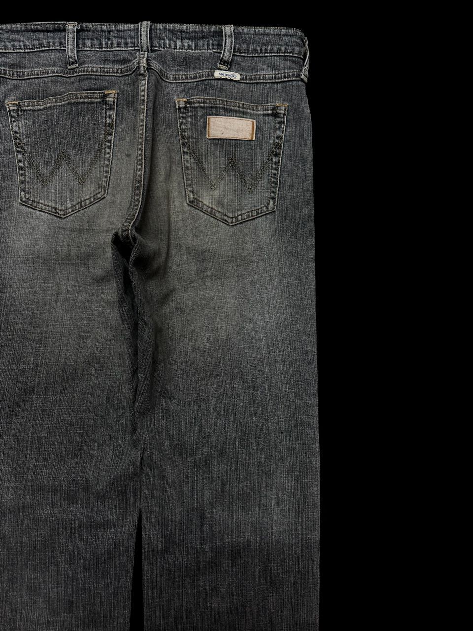 Wrangler Vintage 90s Archive Wrangler Mudwash Distressed Ripped Jean Size US 31 - 17 Thumbnail
