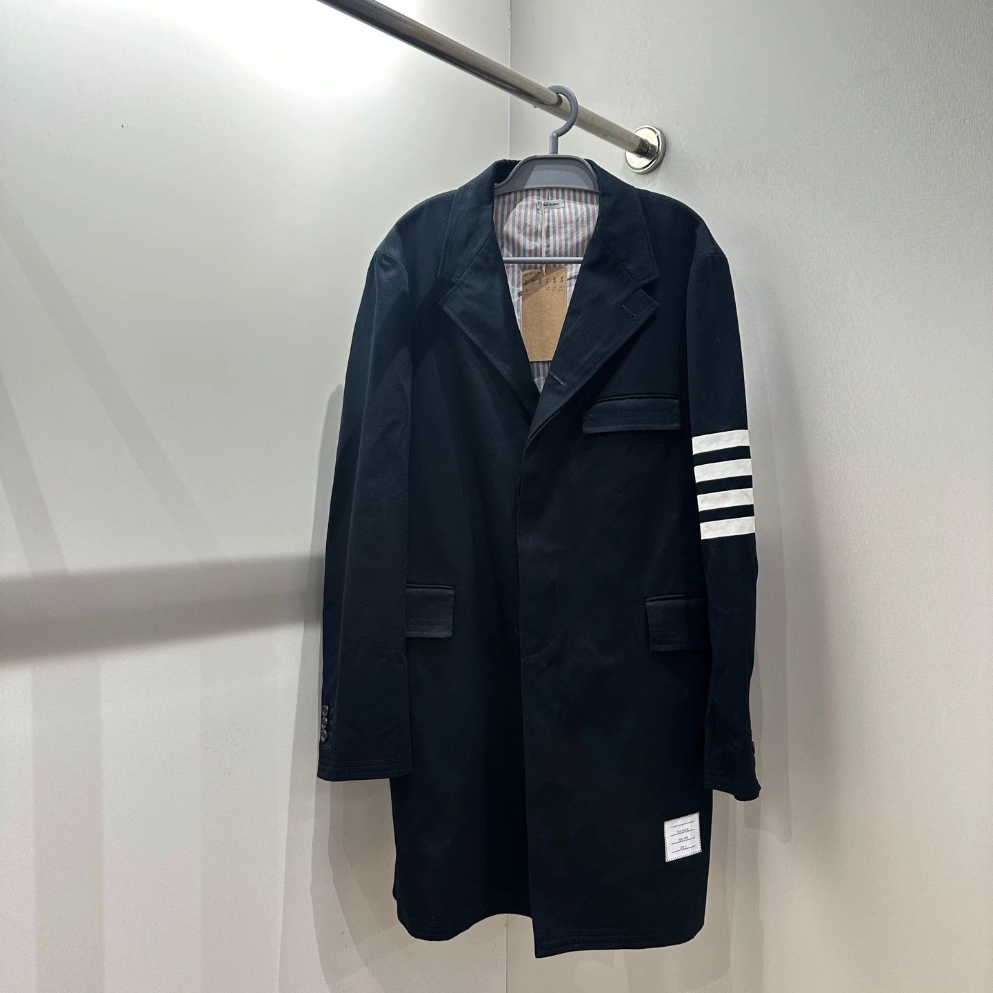 Thom Browne Thom Browne 4-Bar Long Cotton Blazer 4 Size S / US 4 / IT 40 - 1 Thumbnail
