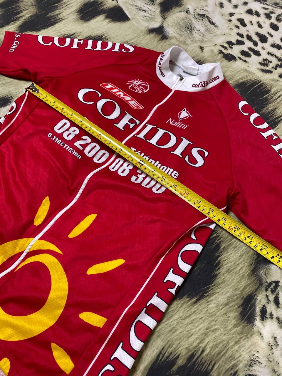 Vintage CYCLING SHIRT JERSEY MAGLIA CAMISETA TRIKOT COFIDIS NALINI Size US M / EU 48-50 / 2 - 12 Thumbnail