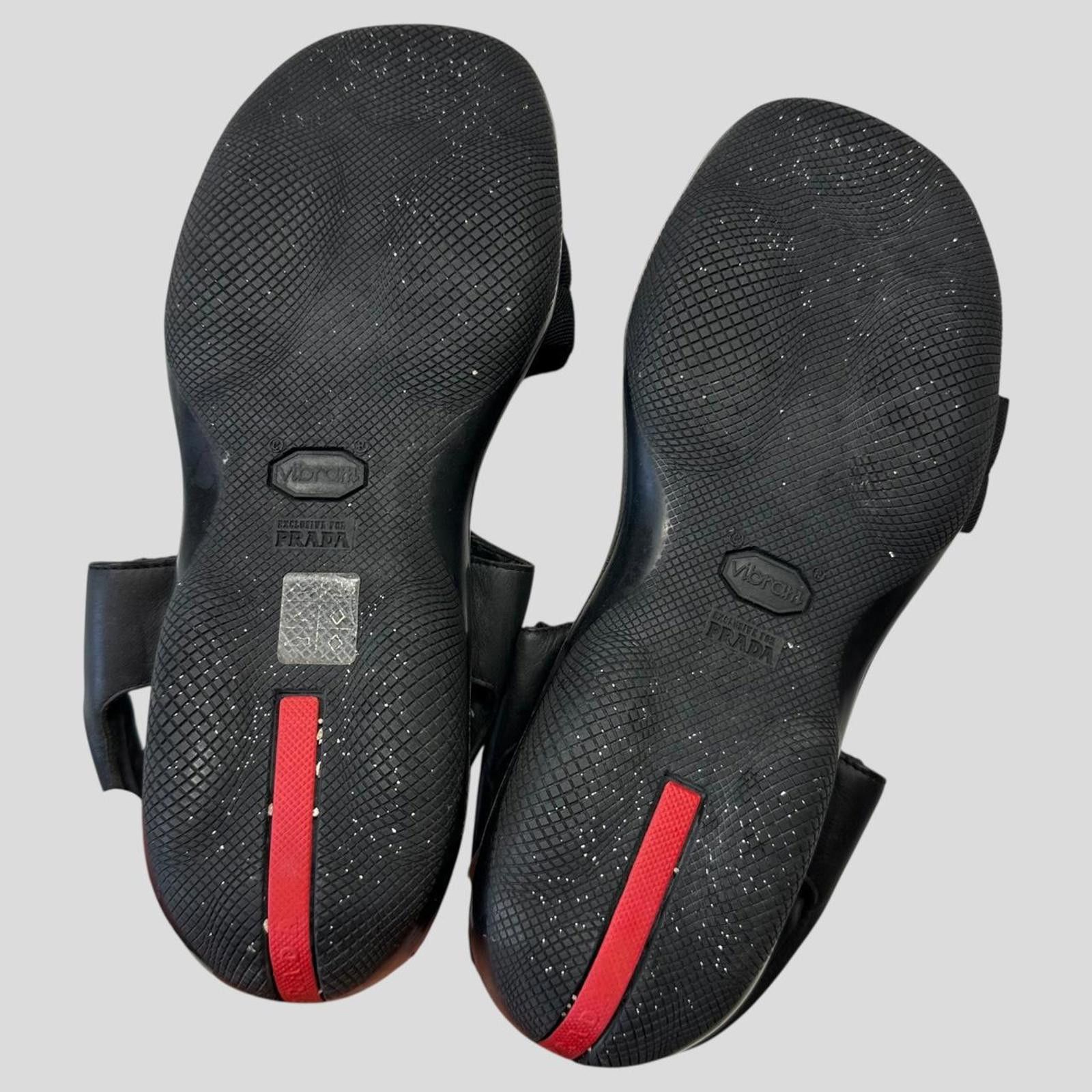 Prada Prada Sport SS99 Mesh + Leather Vibram Sandals - UK9-10 Size US 10.5 / EU 43-44 - 4 Thumbnail
