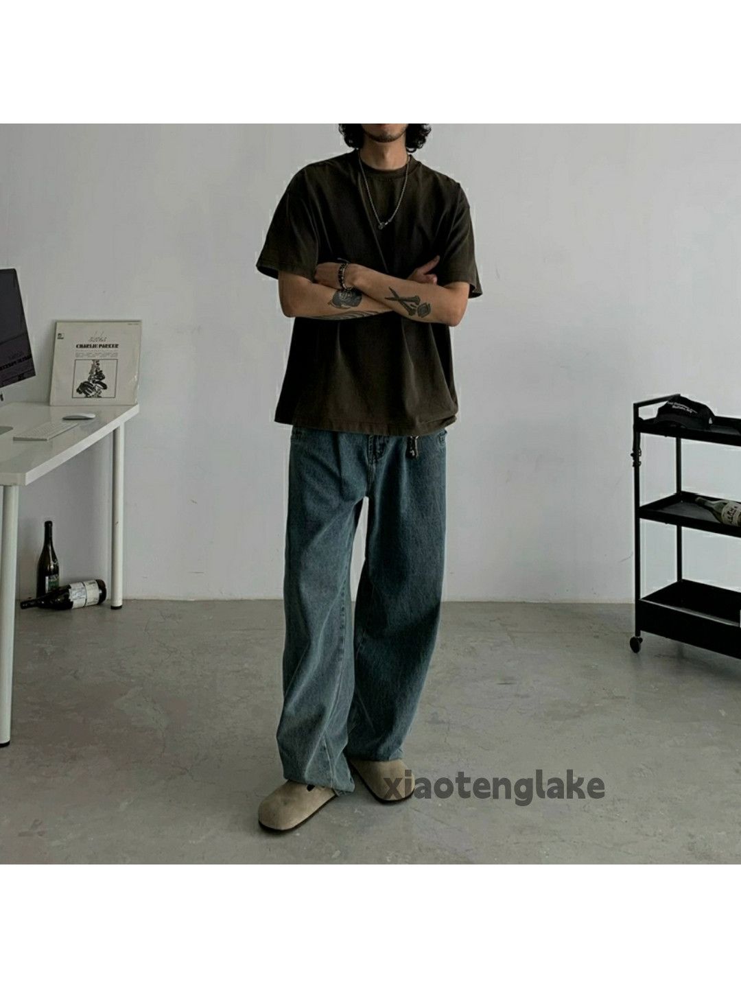 Jean × Vintage washed faded utility workwear loose baggy hiphop jeans Size US 30 / EU 46 - 3 Thumbnail